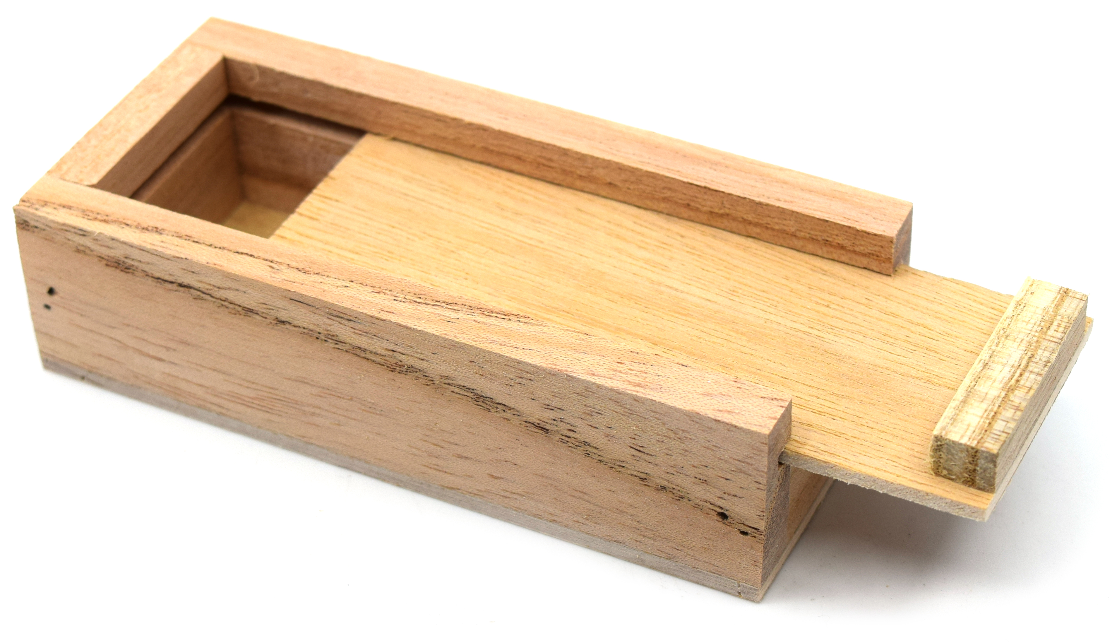 Wooden Box for 3" (75 mm) Bar with sliding top Eisco Labs
