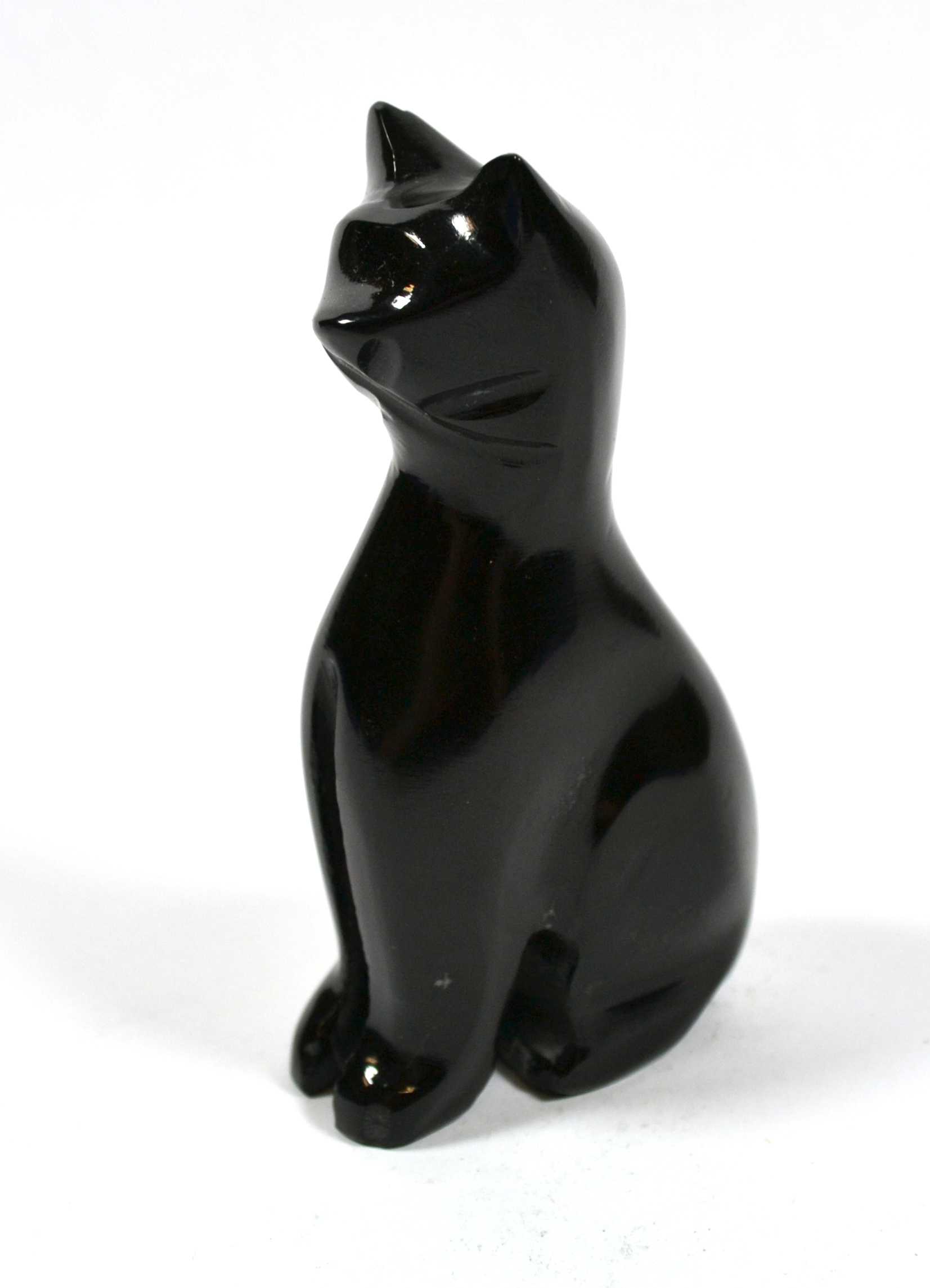 onyx cat statue