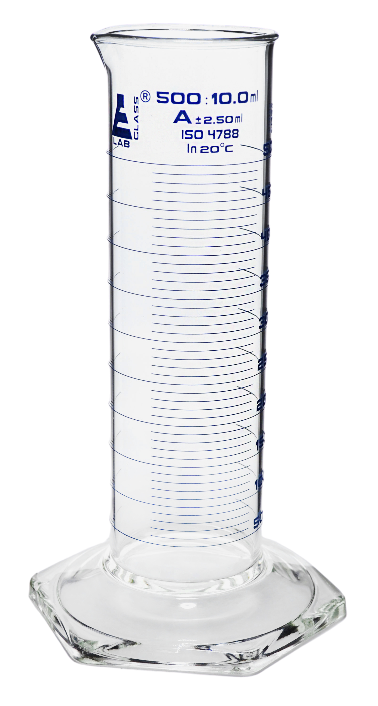 Measuring Cylinder, 500ml - Class A - Squat Form - Borosilicate Glass ...