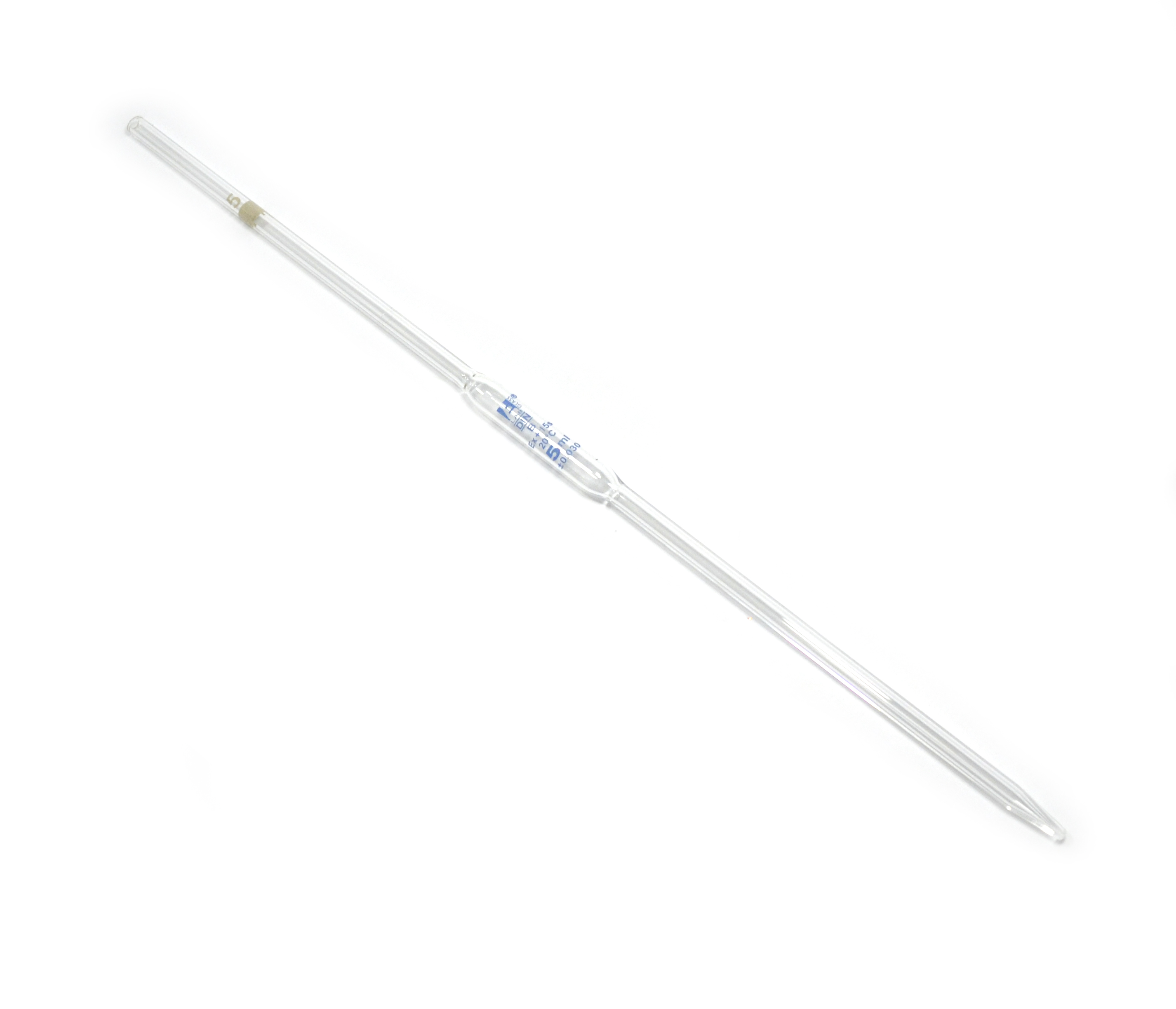 Pipette, Borosilicate Glass, Class B, 5ml, Blue Graduation, 14.5 ...