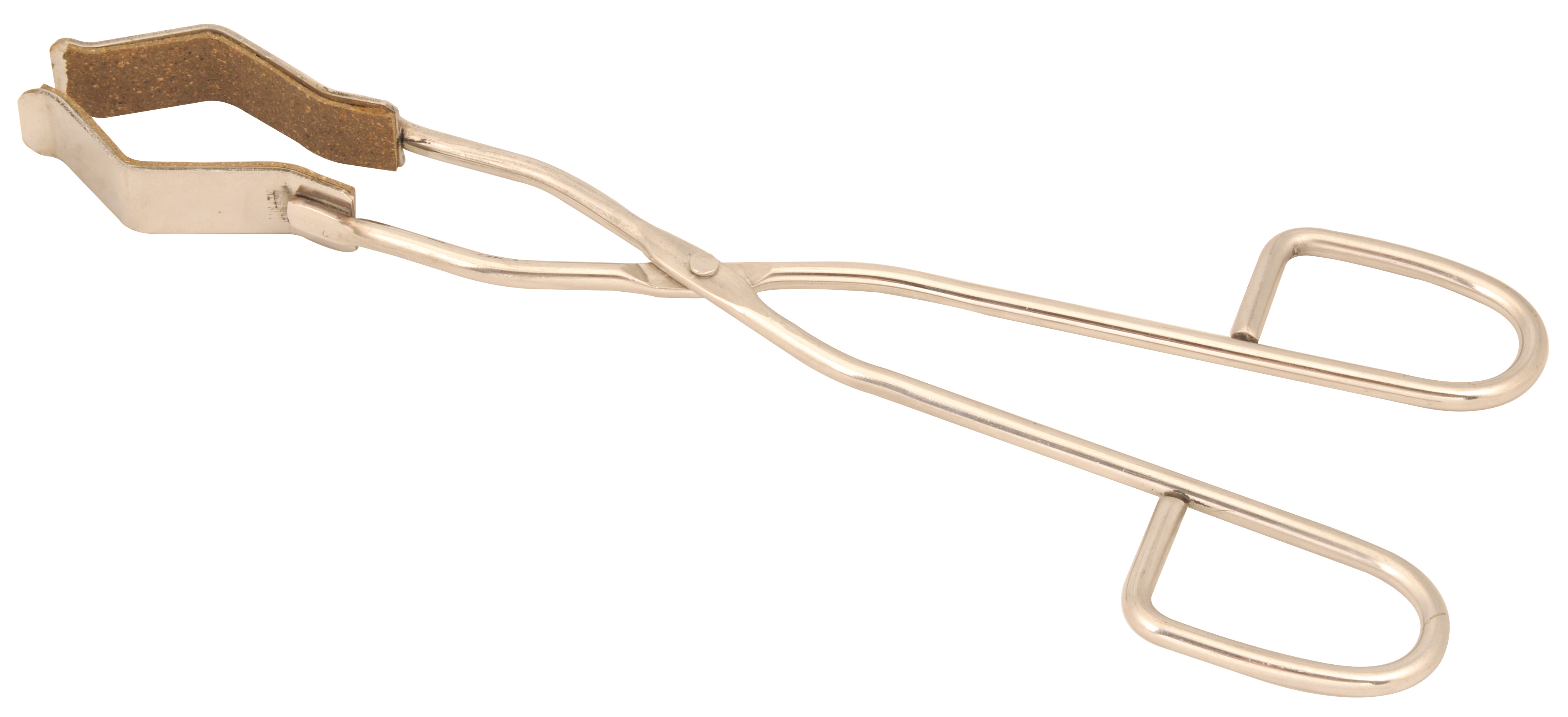 Safety Flask/Beaker Tongs Stainless Steel, Cork Lined Jaws, 12