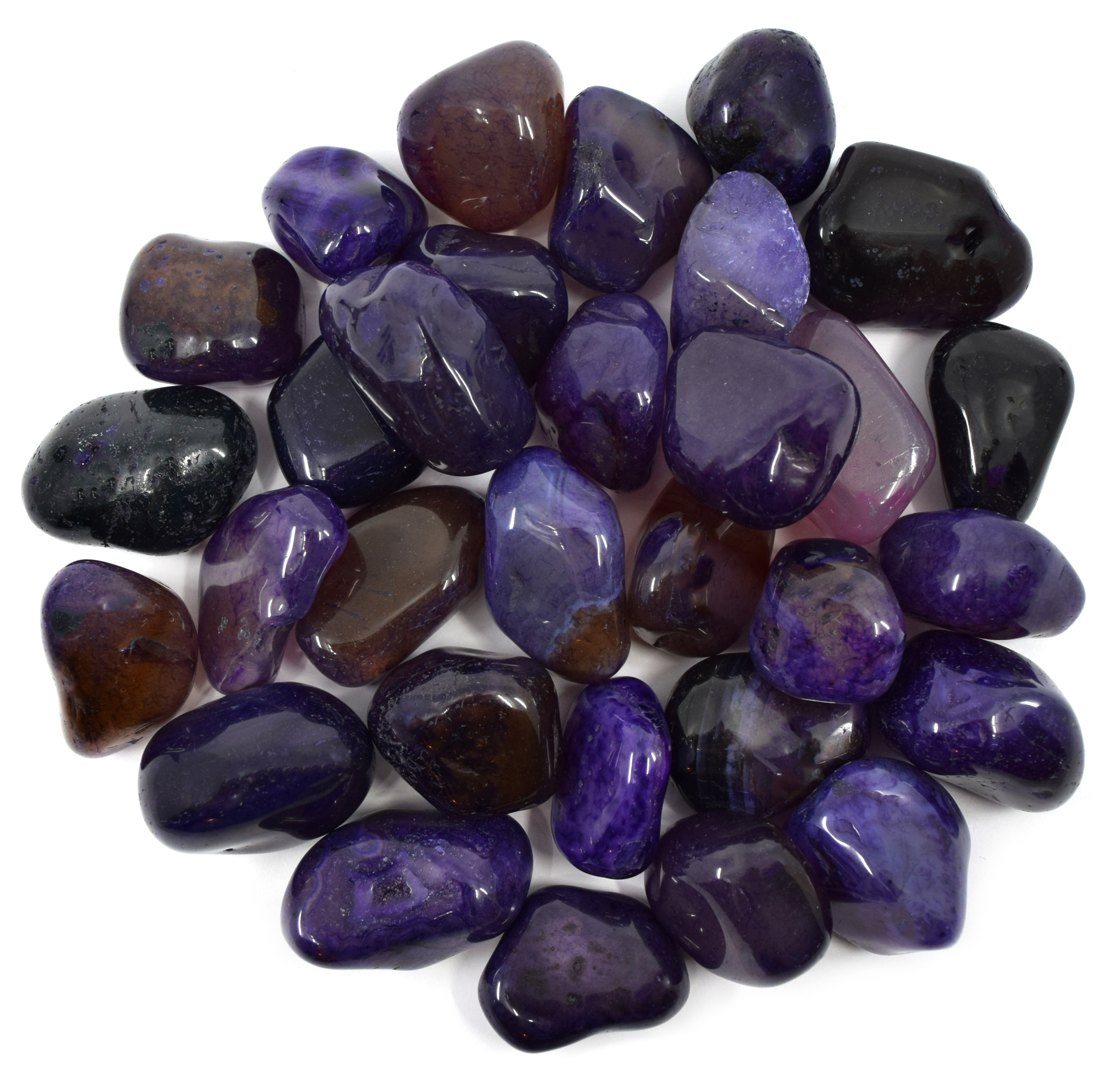 purple agate stone