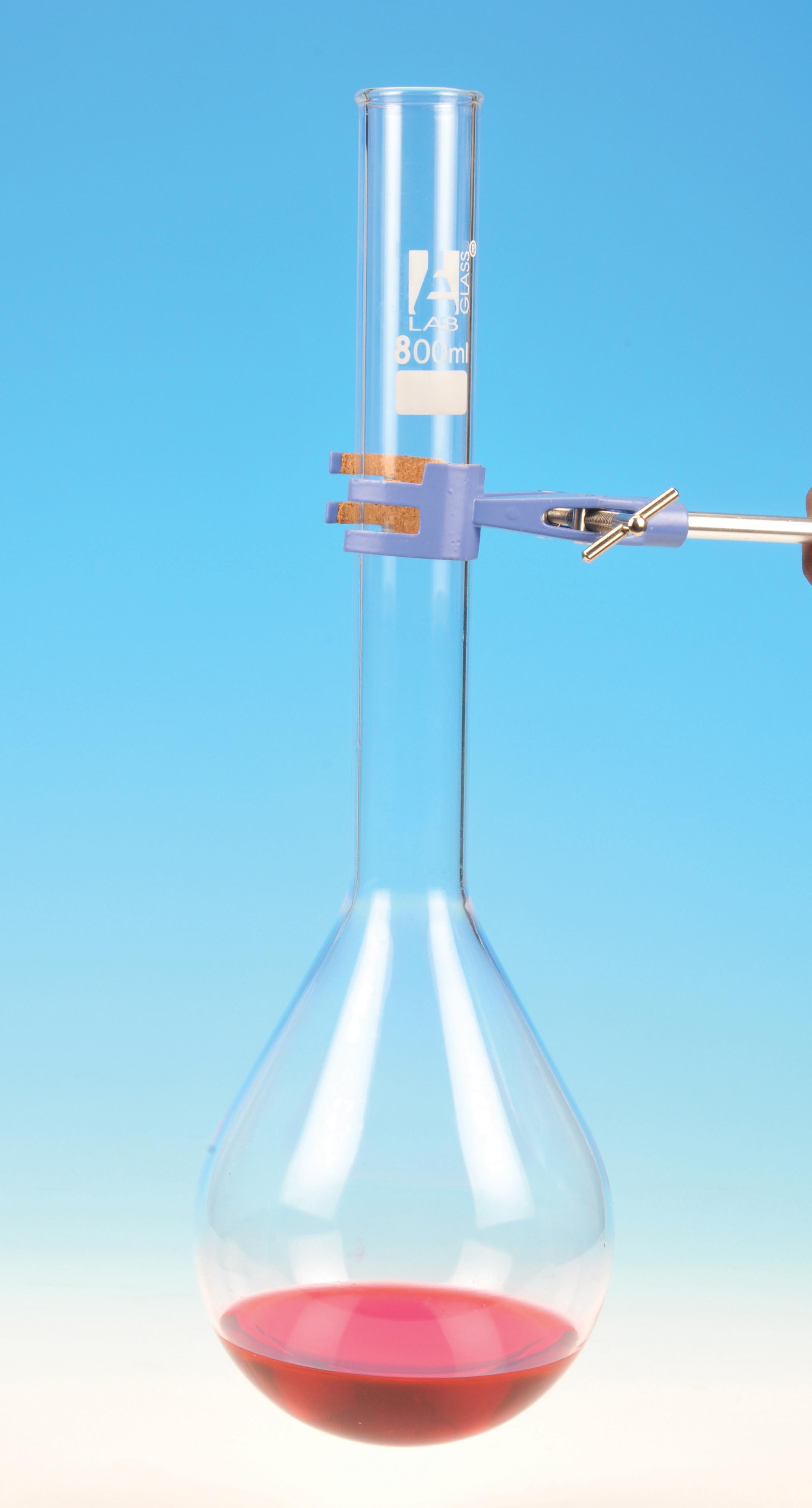 Kjeldahl Flask, 500ml, Long Neck, Round Bottom, Borosilicate Glass