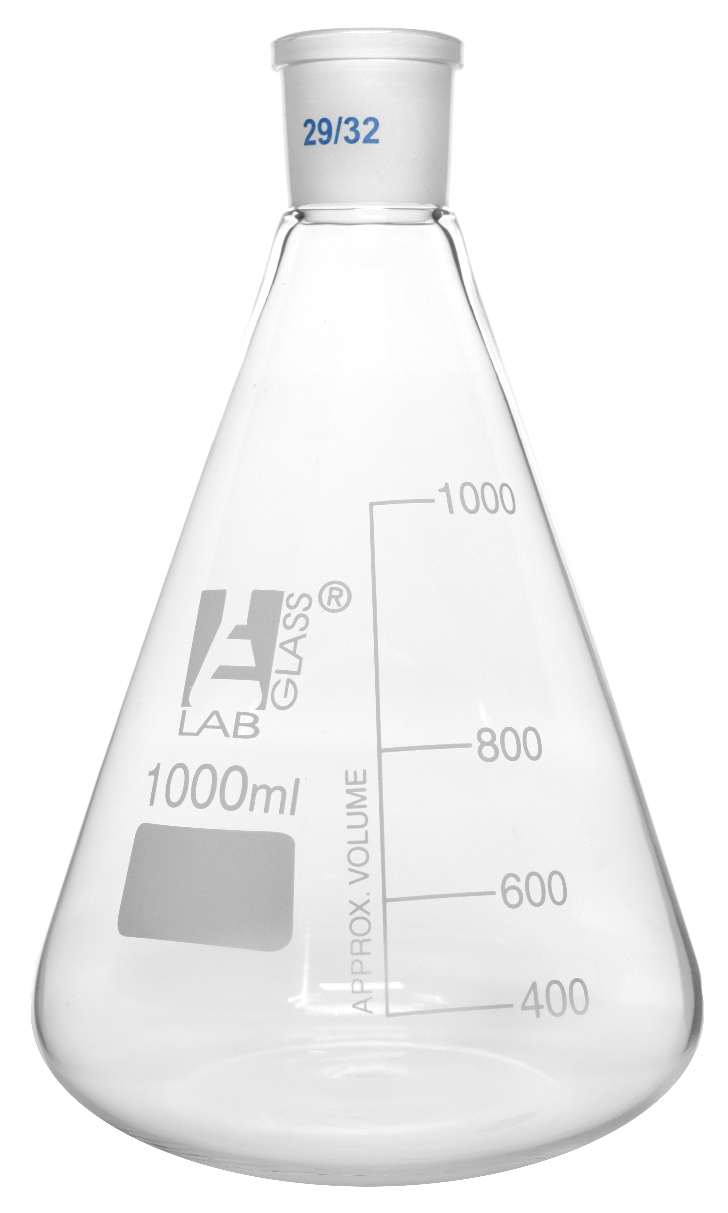 Conical Flask, 1000ml with Joint, Size 29/32 Borosilicate Glass