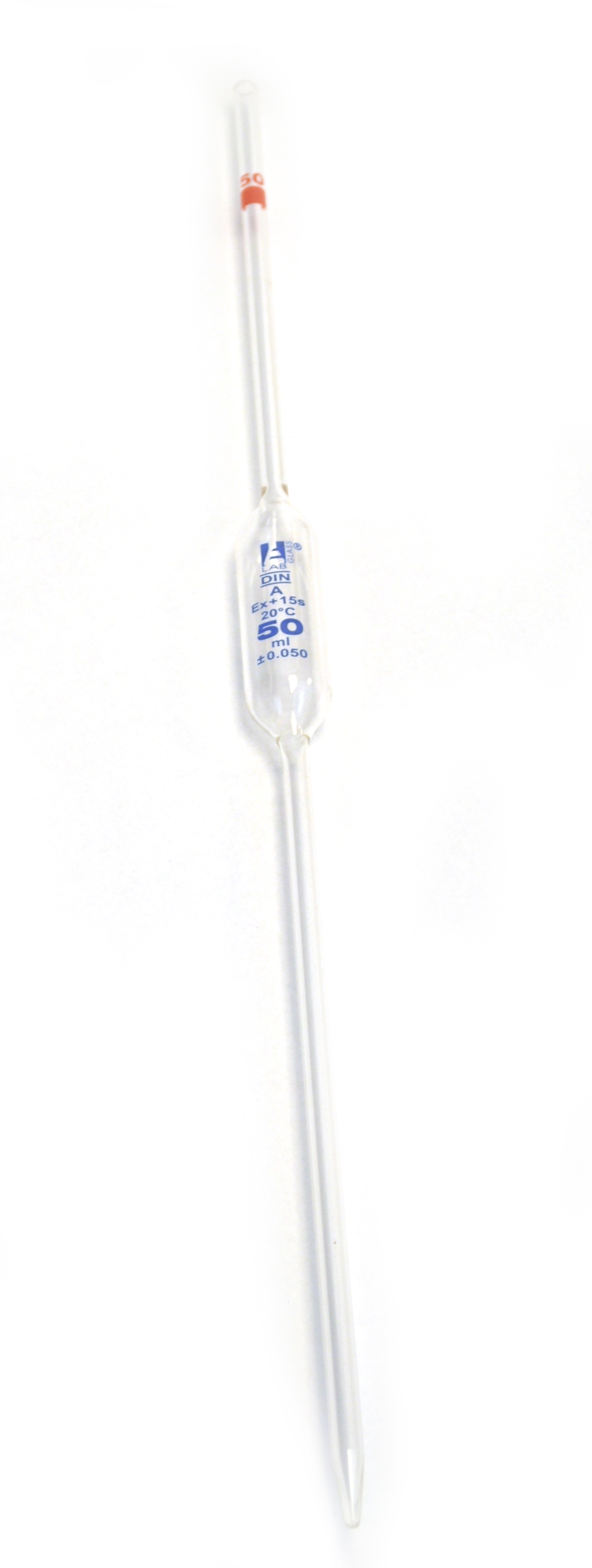 Eisco Labs Pipette Class B 50ml- Bulb Form - Borosilicate Glass ...