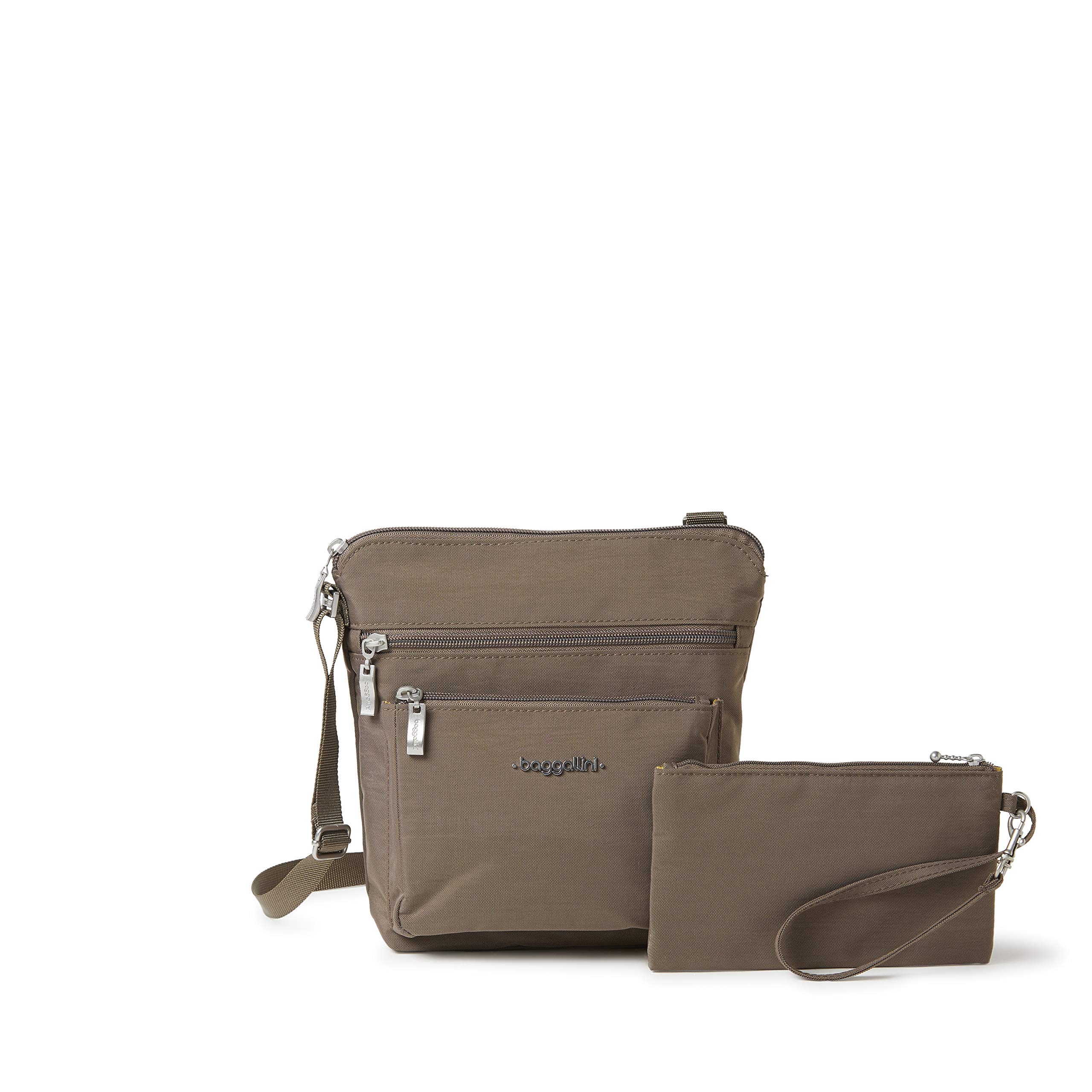 Baggallini Pocket Crossbody with RFID  Midnight Blossom