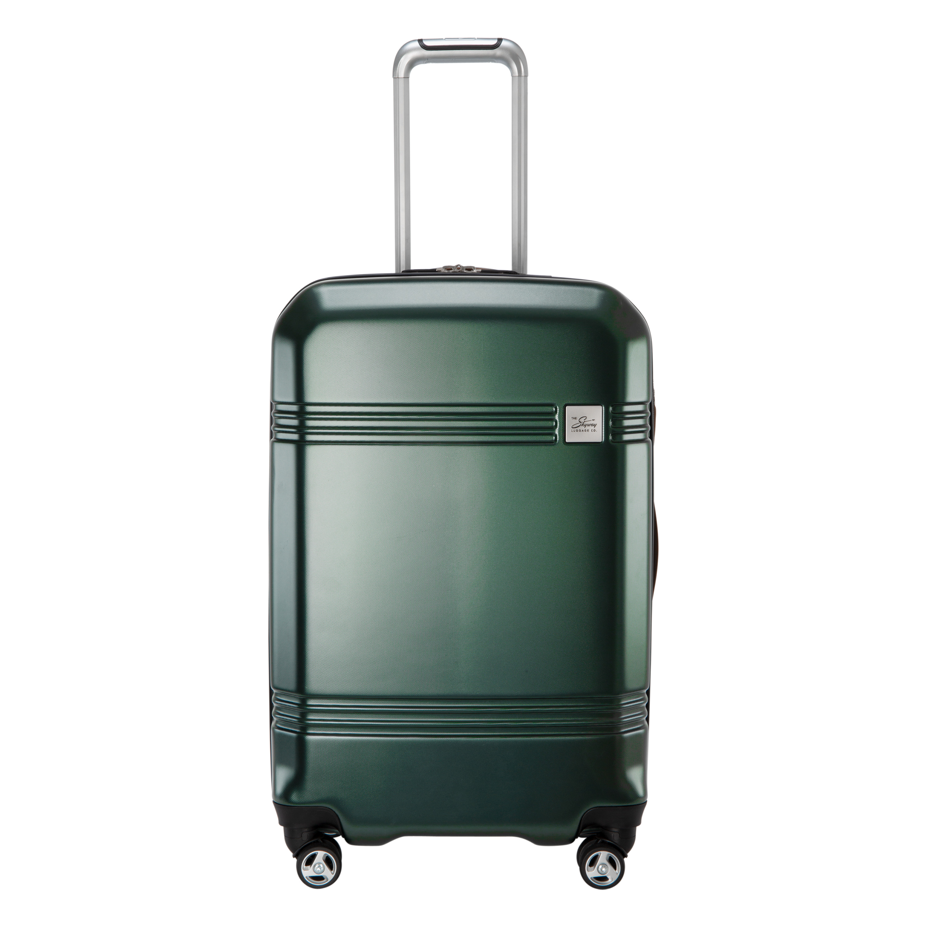 Skyway Glacier Bay 24" Checkin Hardside Spinner Luggage Suitcase Green