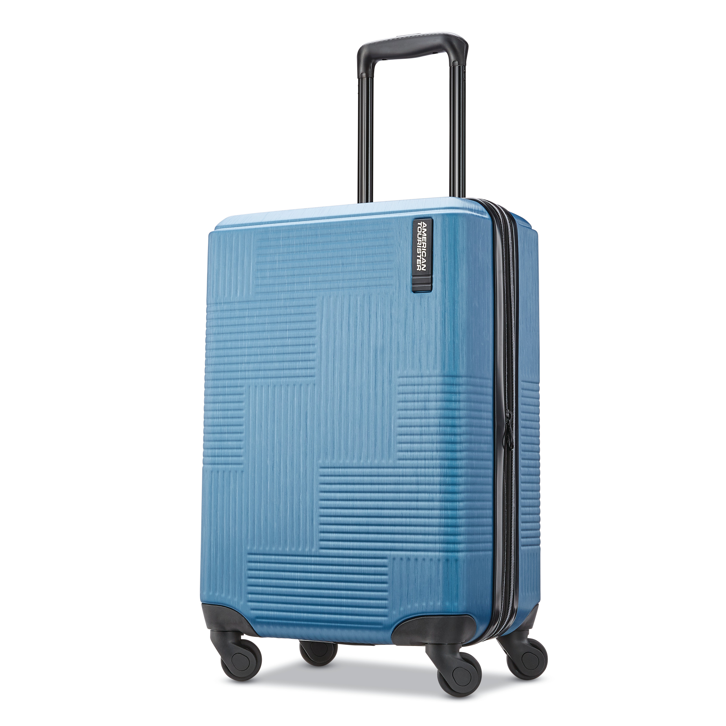 Bright Silver American Tourister Stratum XLT Expandable Hardside Luggage with Spinner Wheels 