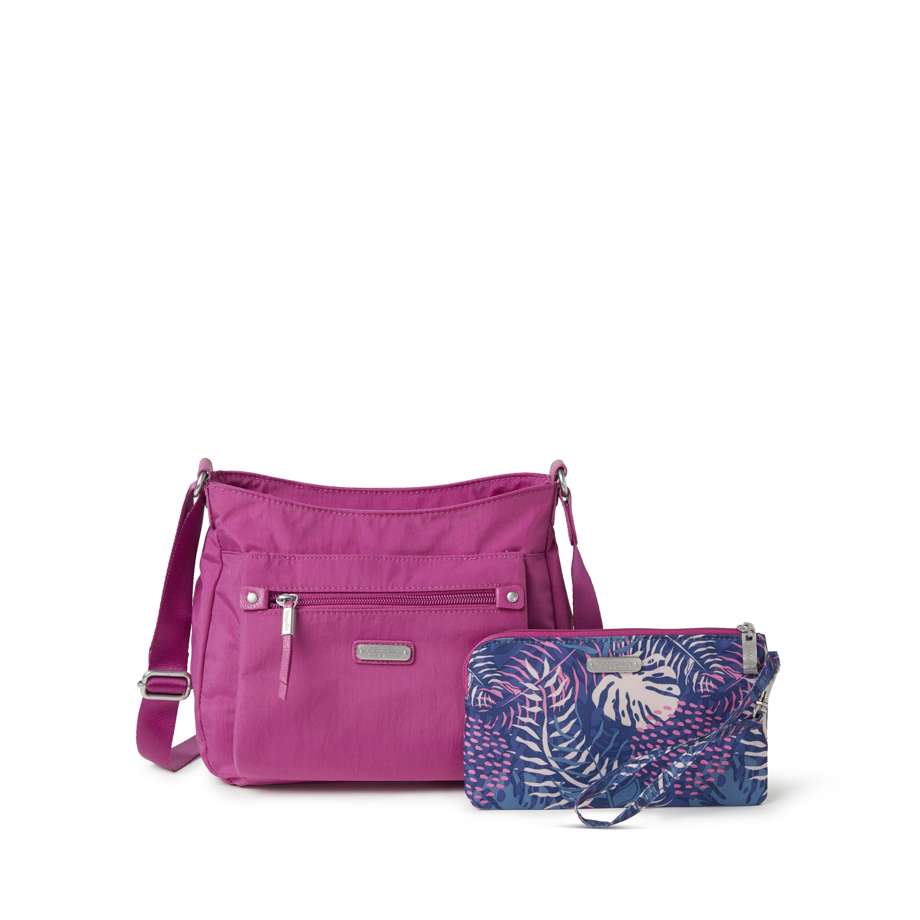 baggallini Uptown Crossbody with RFID Wristlet 