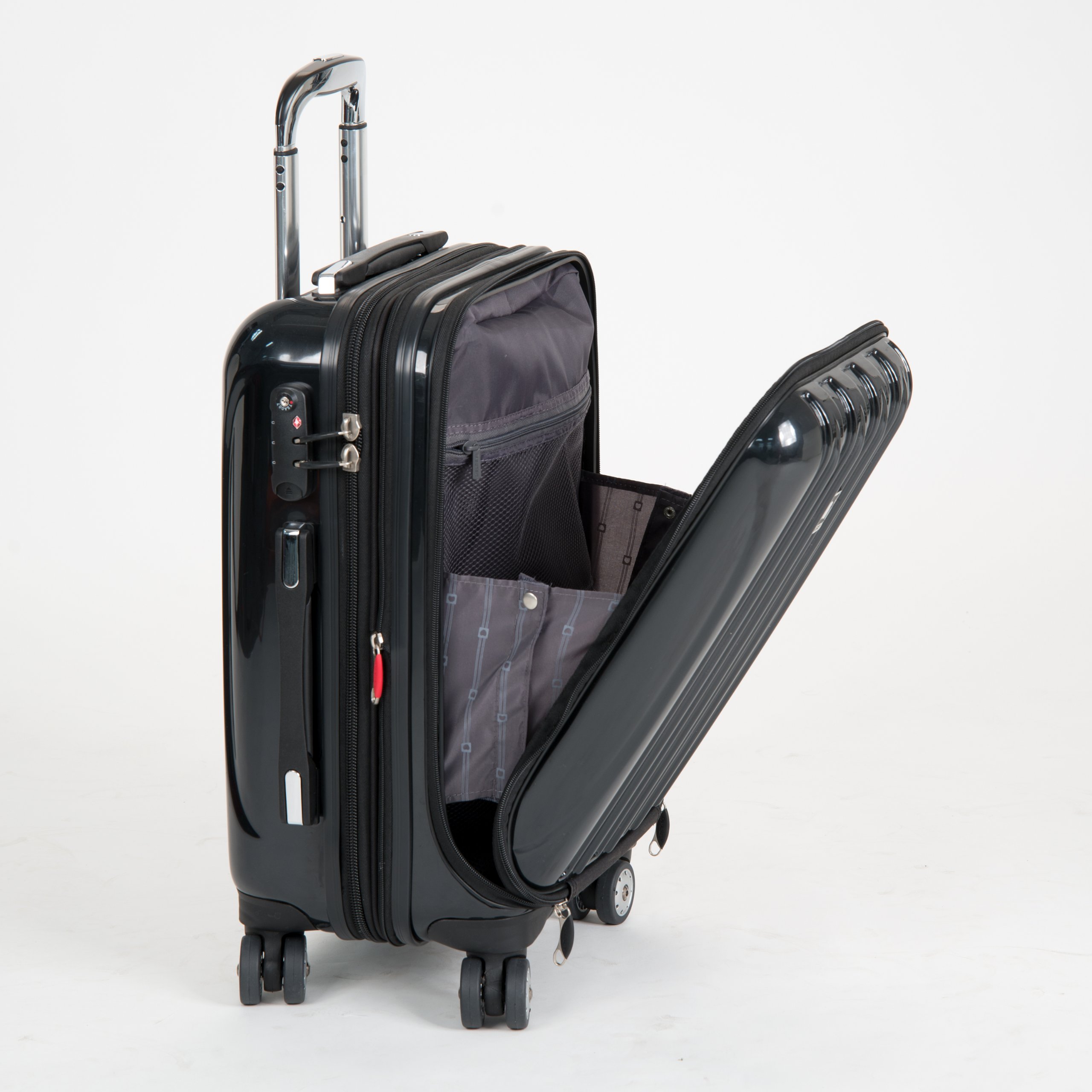 Delsey Luggage Helium Aero International Carry On Expandable Spinner Trolley 19&quot; | eBay