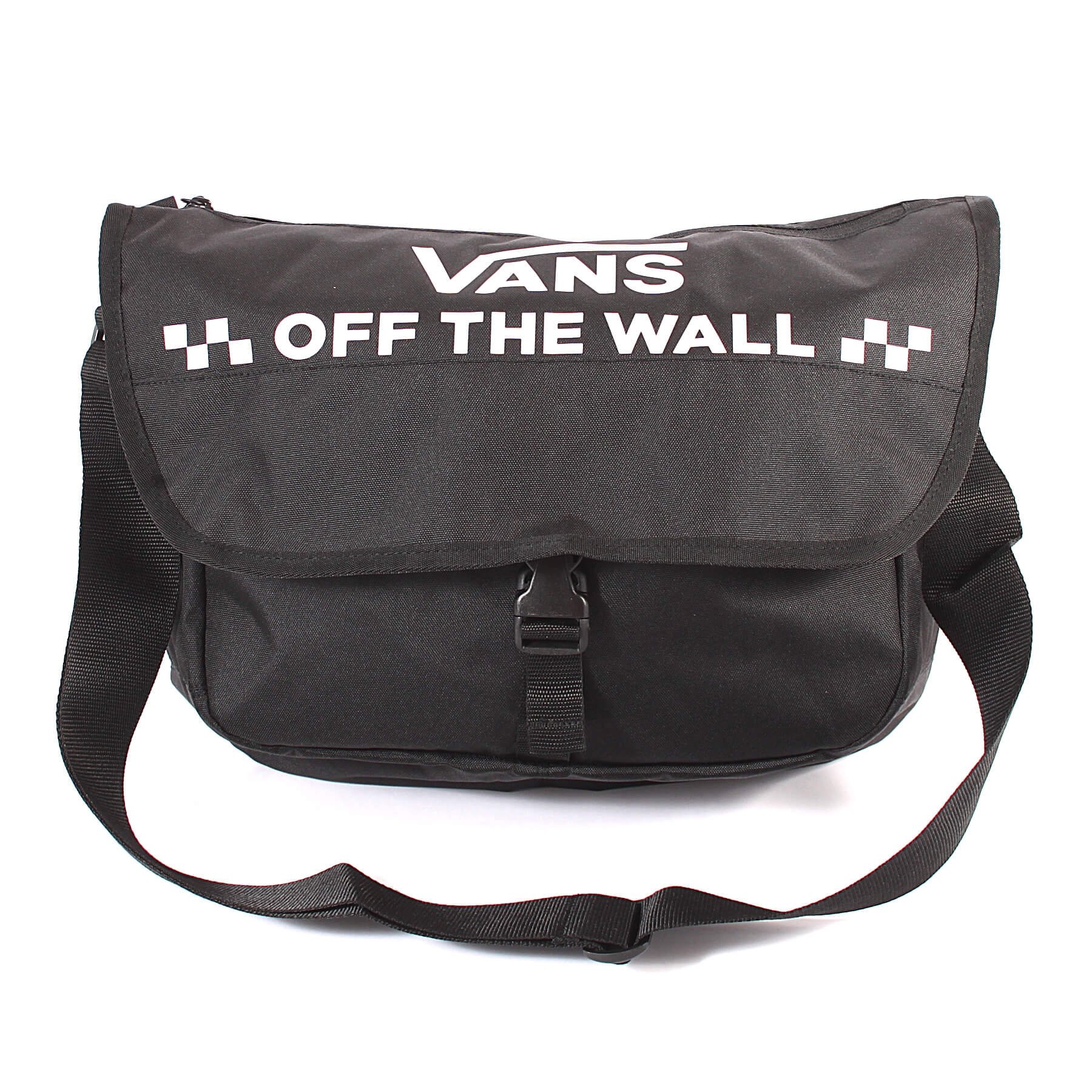 Details About Vans Courier Messenger Black Bag