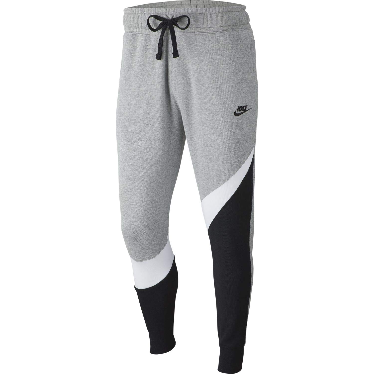 grey nike sweatpants with black zipper
