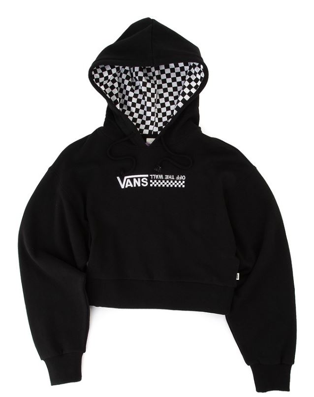 black vans hoodie womens