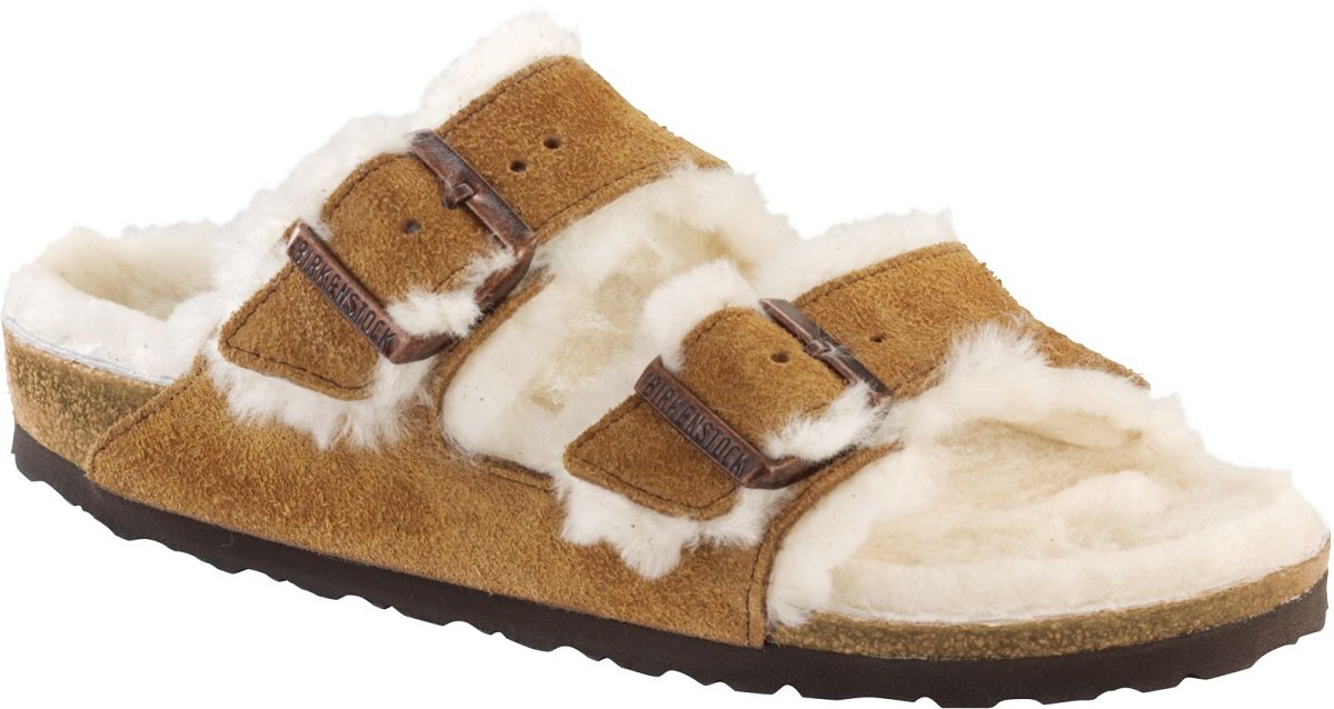birkenstock shearling mink