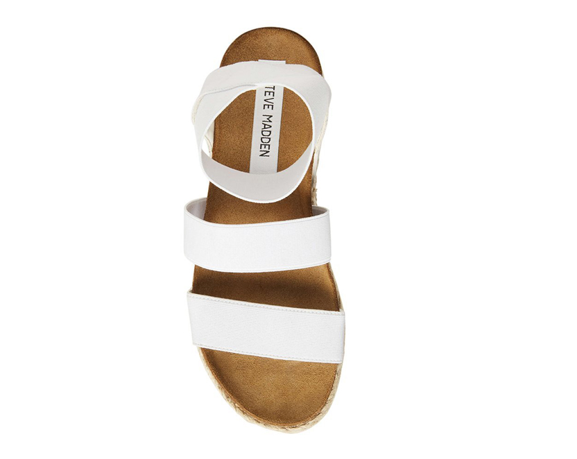 Steve Madden Womens Kimmie Open Toe Casual Espadrille Sandals White Size Bne6 for sale online | eBay