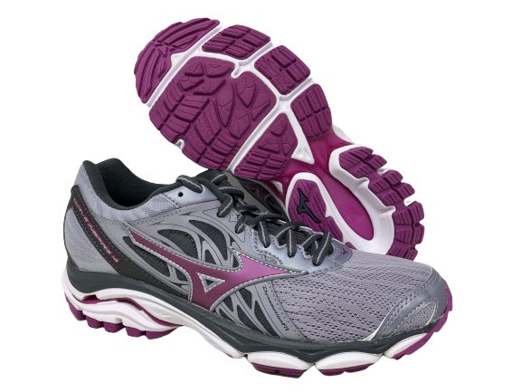 Mizuno Women's Wave Inspire 14 Running Shoe, Dapple Gray/Clover, 7 D(W ...