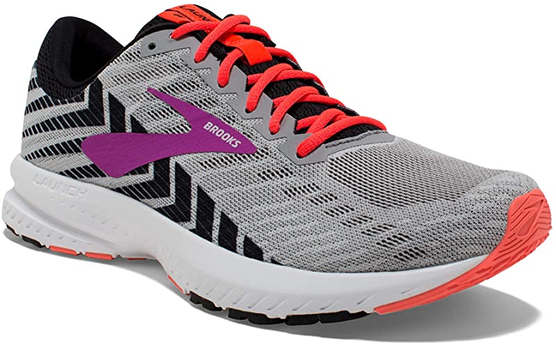brooks launch 6 grey black purple