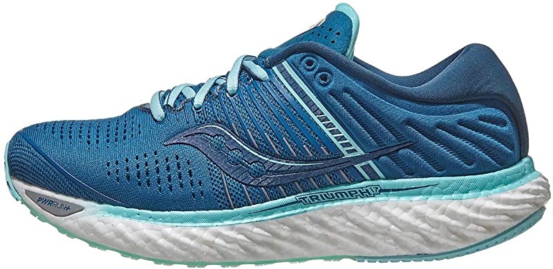 Saucony Women's Triumph 17 Running Shoe, Blue/Aqua, 10 B(M) US ...