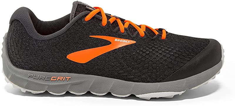brooks black and orange running shoes
