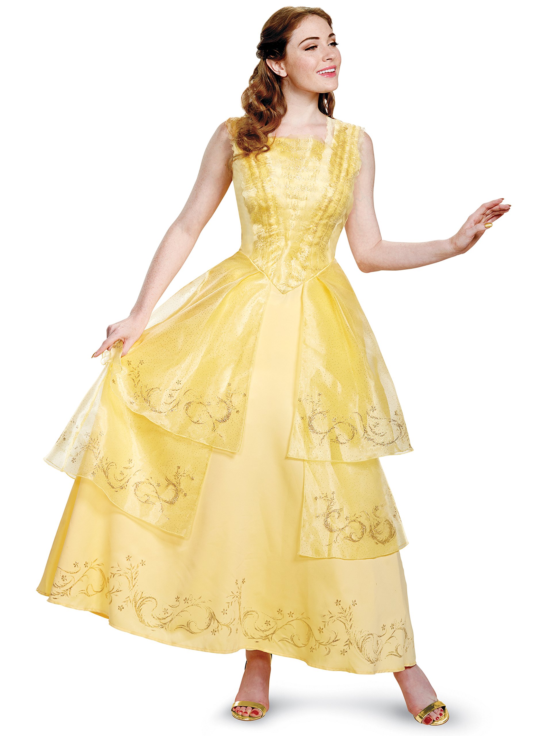 Disney Womens Plus Size Belle Ball Gown Prestige Adult Costume Ebay 