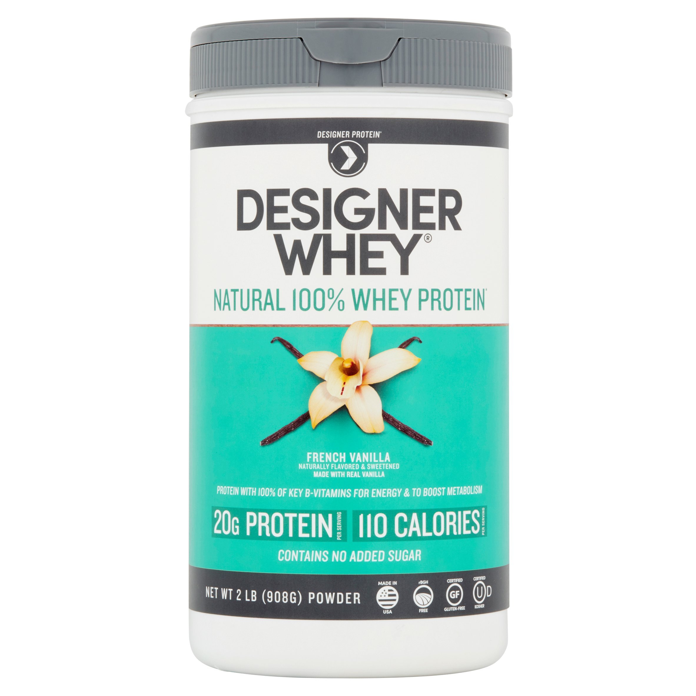 Designer Whey 100% Premium Protein, French Vanilla 2 lb 844334001339 | eBay