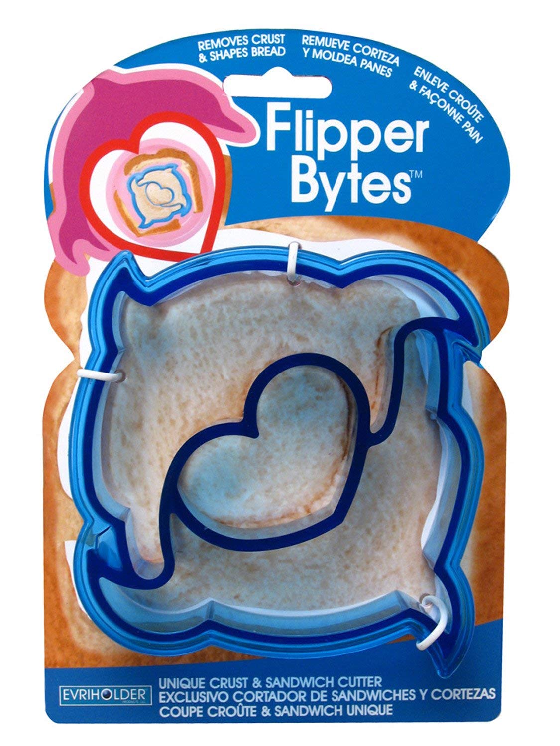 Flipper Bytes Sandwich Crust Cutters - Dolphin Heart | eBay