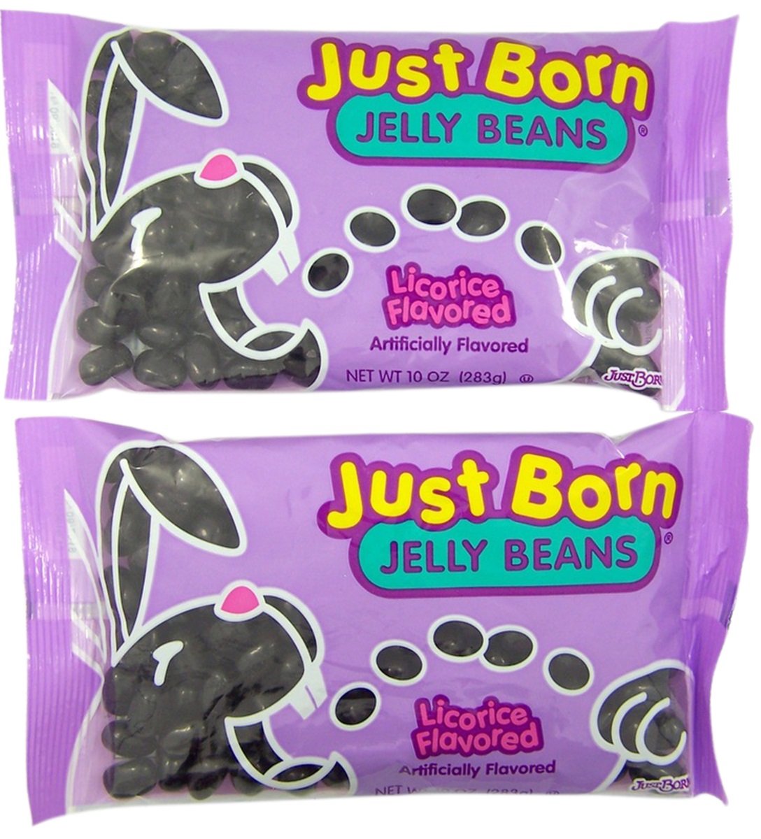 Just Born Licorice Flavored Jelly Beans, 10 oz, Pack of 2 70970400995