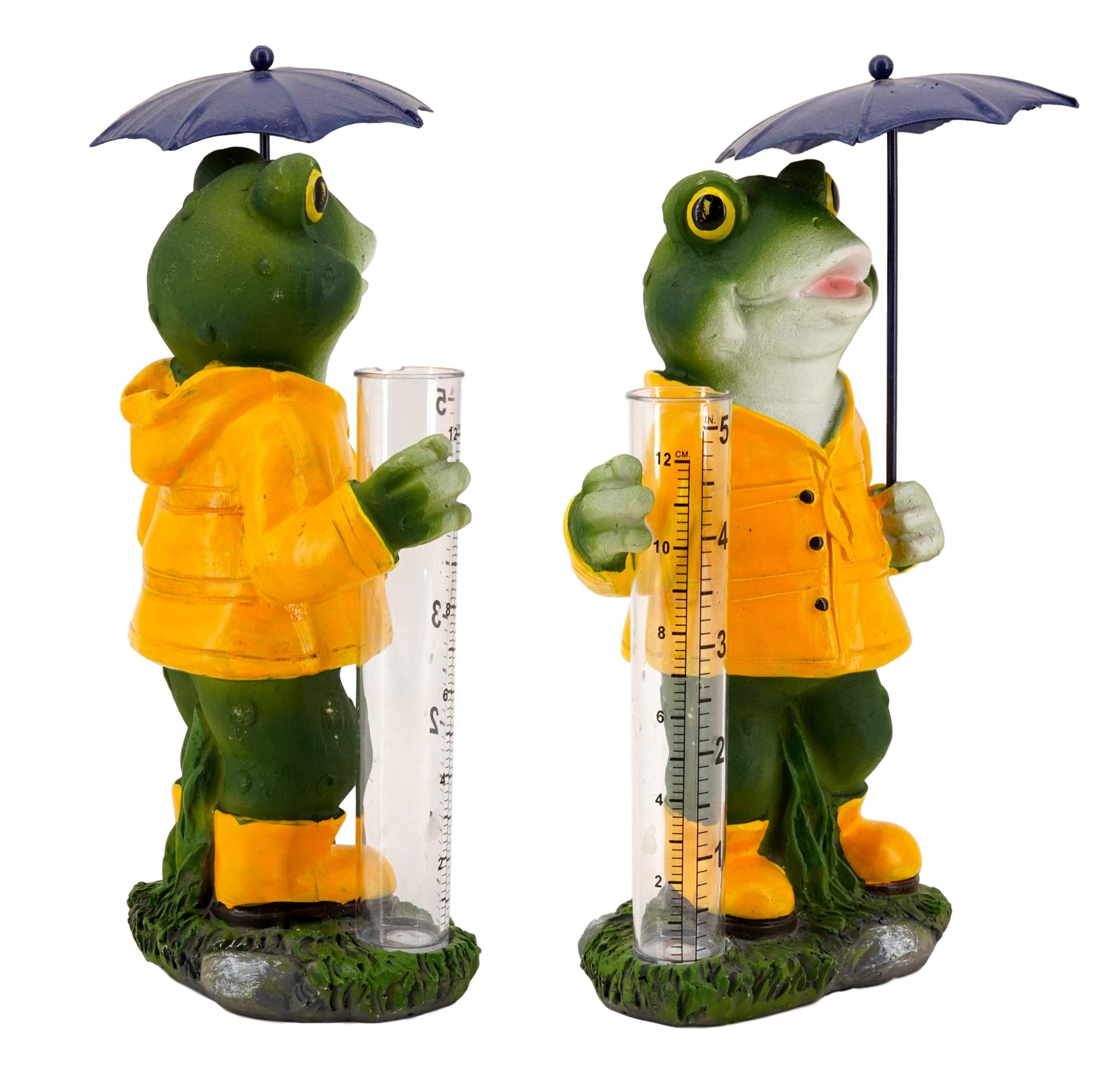 frog with umbrella garden statue