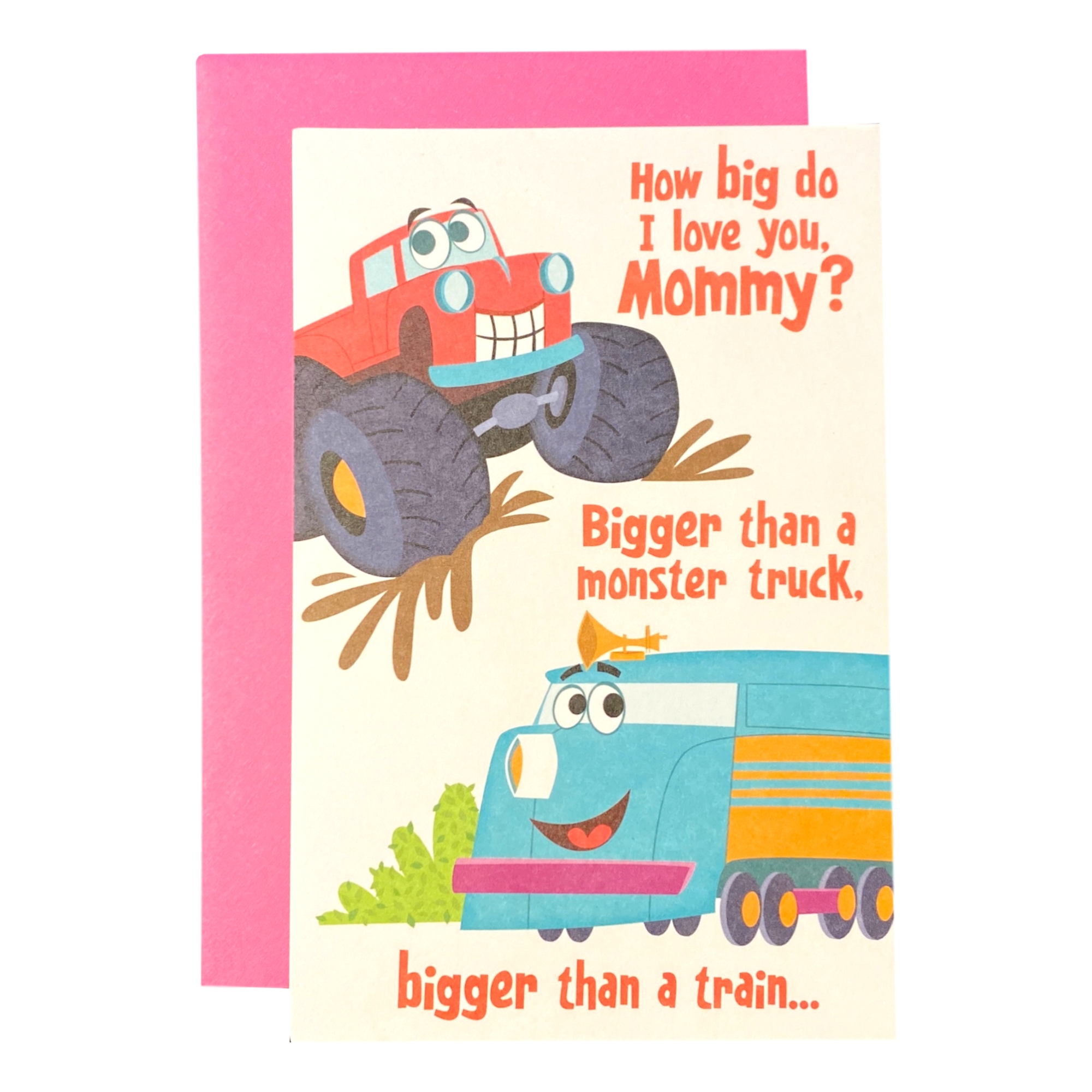 Mother S Day Greeting Card How Big Do I Love You Mommy Bigger Than A Monster Ebay