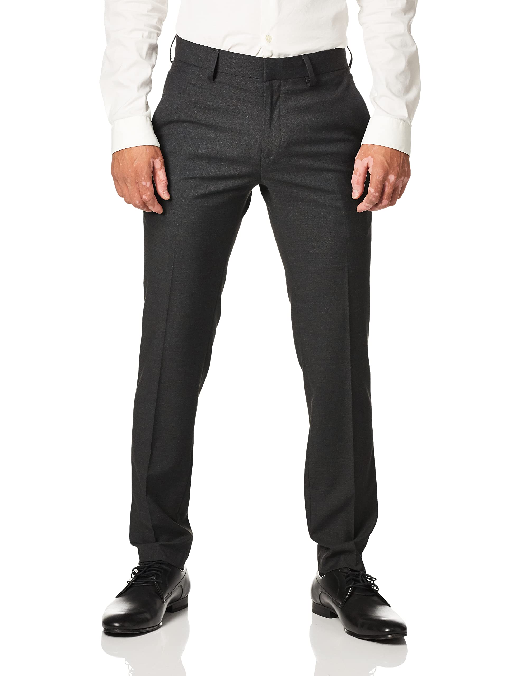 kenneth cole stretch slim fit dress pant Kenneth Cole Mens Slim Fit Dress Pants 32 x 32 Grey / Blue Grid – Bristol  Apparel Co main image 0