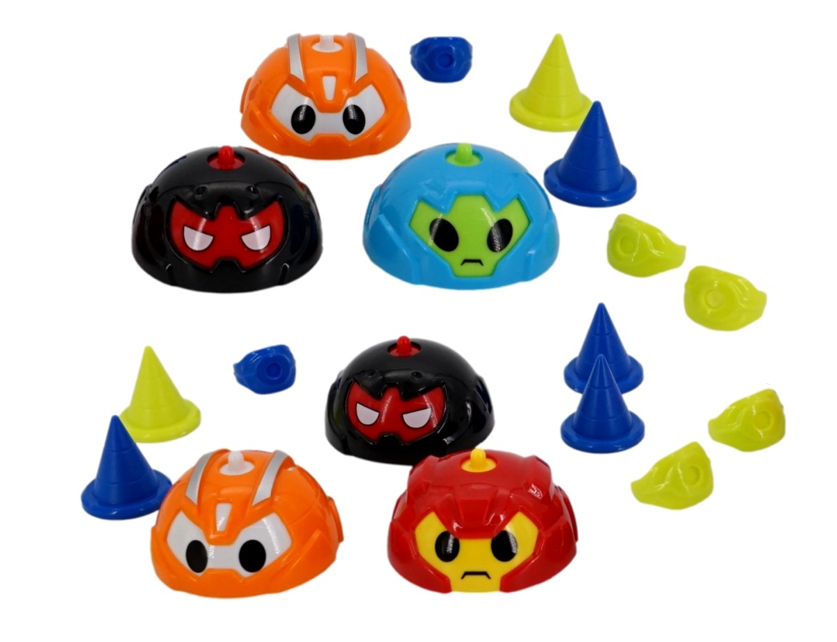 Spinning Top Battle Gyro Car Toys (6 Pack, Styles Vary) Friction