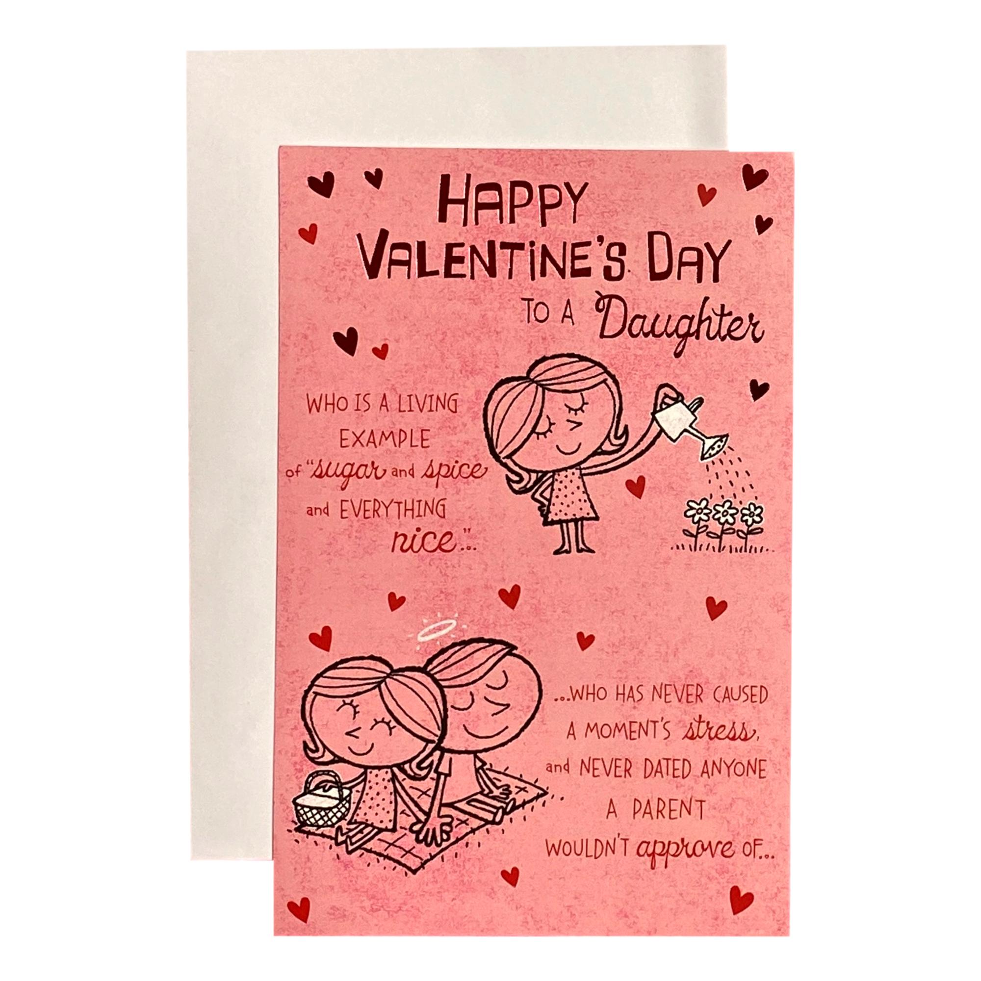 Valentine s Day Greeting Card For Daughter HAPPY VALENTINE S DAY TO A Daughter EBay