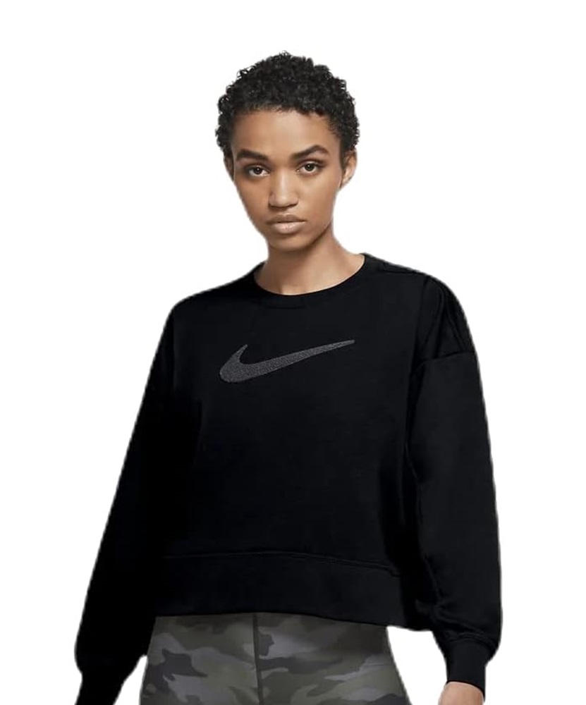 Get Fit Nike Dry Women's Swoosh Crew Sweatshirt Nike Tops
