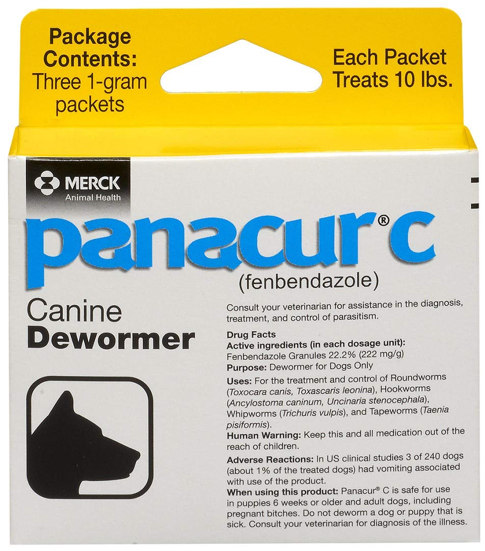 Panacur C Hunde Entwurmungsmittel (fenbendazole), 1 Gramm eBay