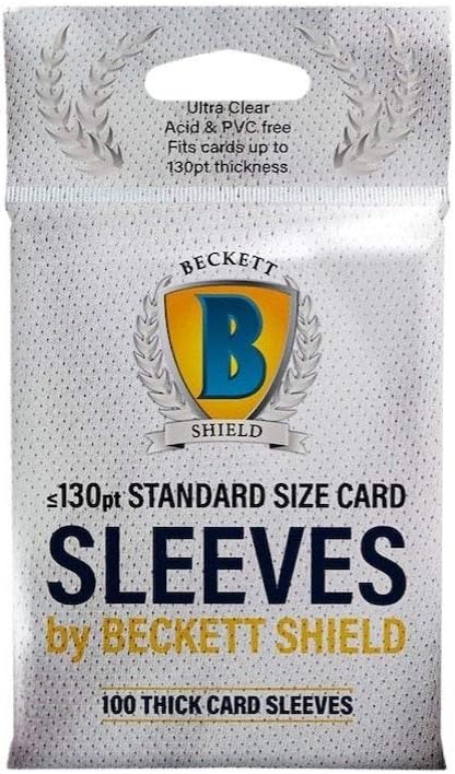 Beckett Shield Baseball Thick Card Soft Sleeves 130pt - 100ct Pack | eBay Beckett Shield Baseball Thick Card Soft Sleeves 130pt - 100ct Pack | eBay