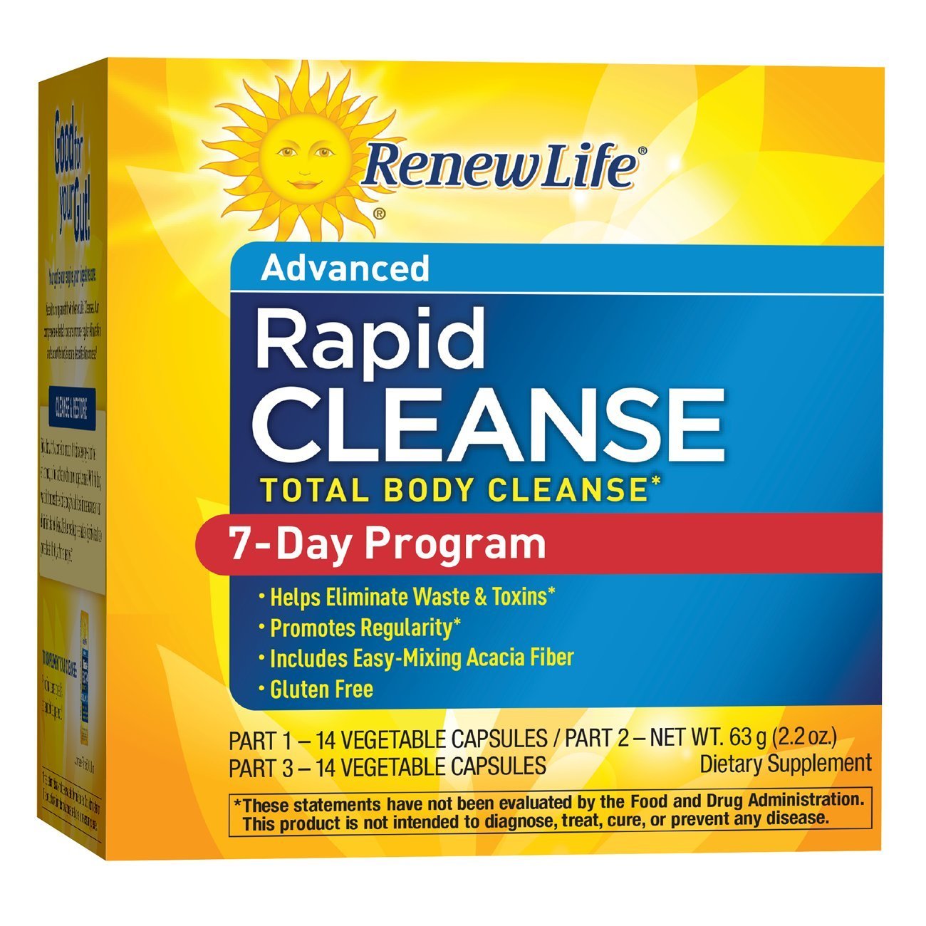 Renew Life Total Body Rapid Cleanse 3 Part Kit 7day Program