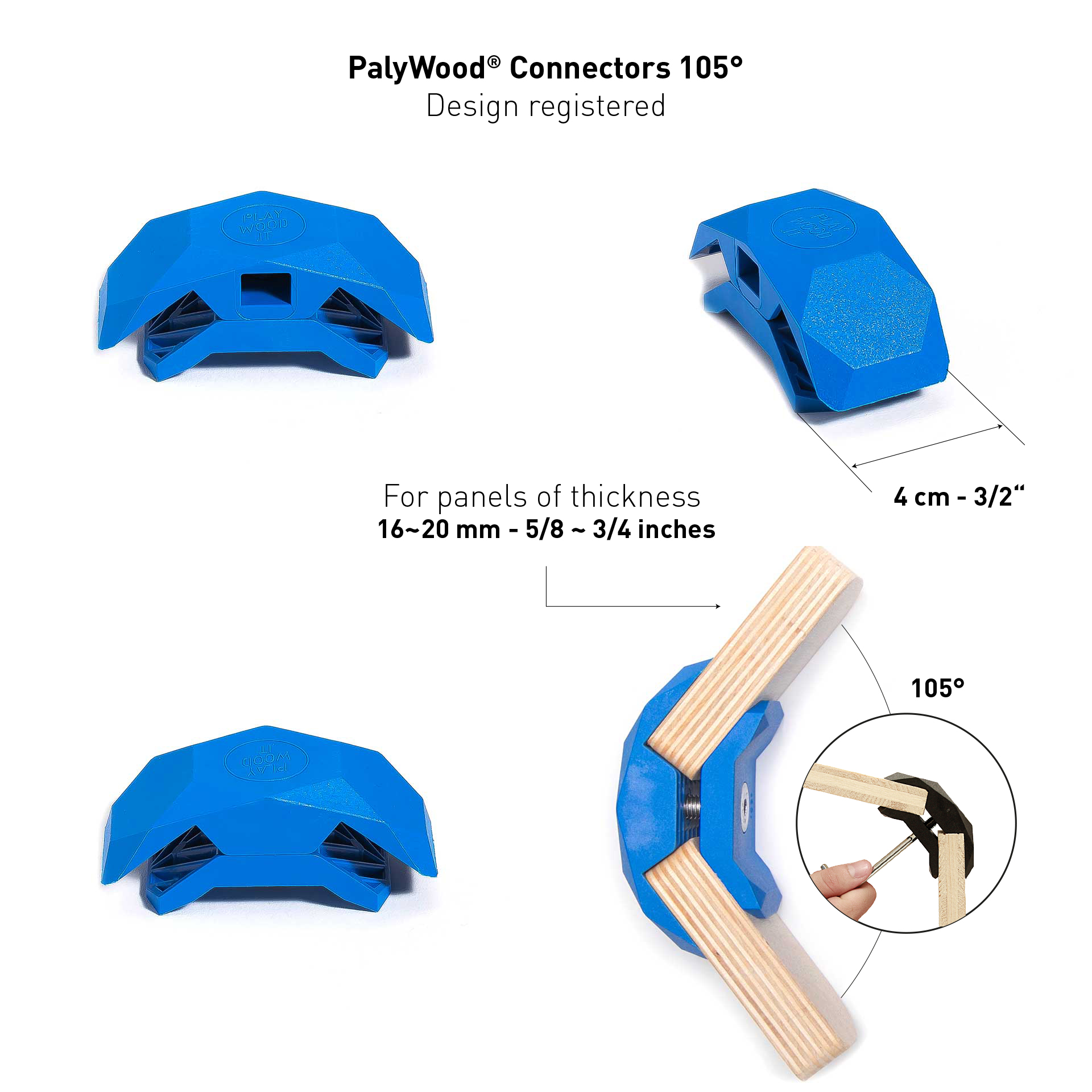 Conector PlayWood para montaje modular emergente de muebles y almacenamiento sin herramientas - Imagen 22 de 75