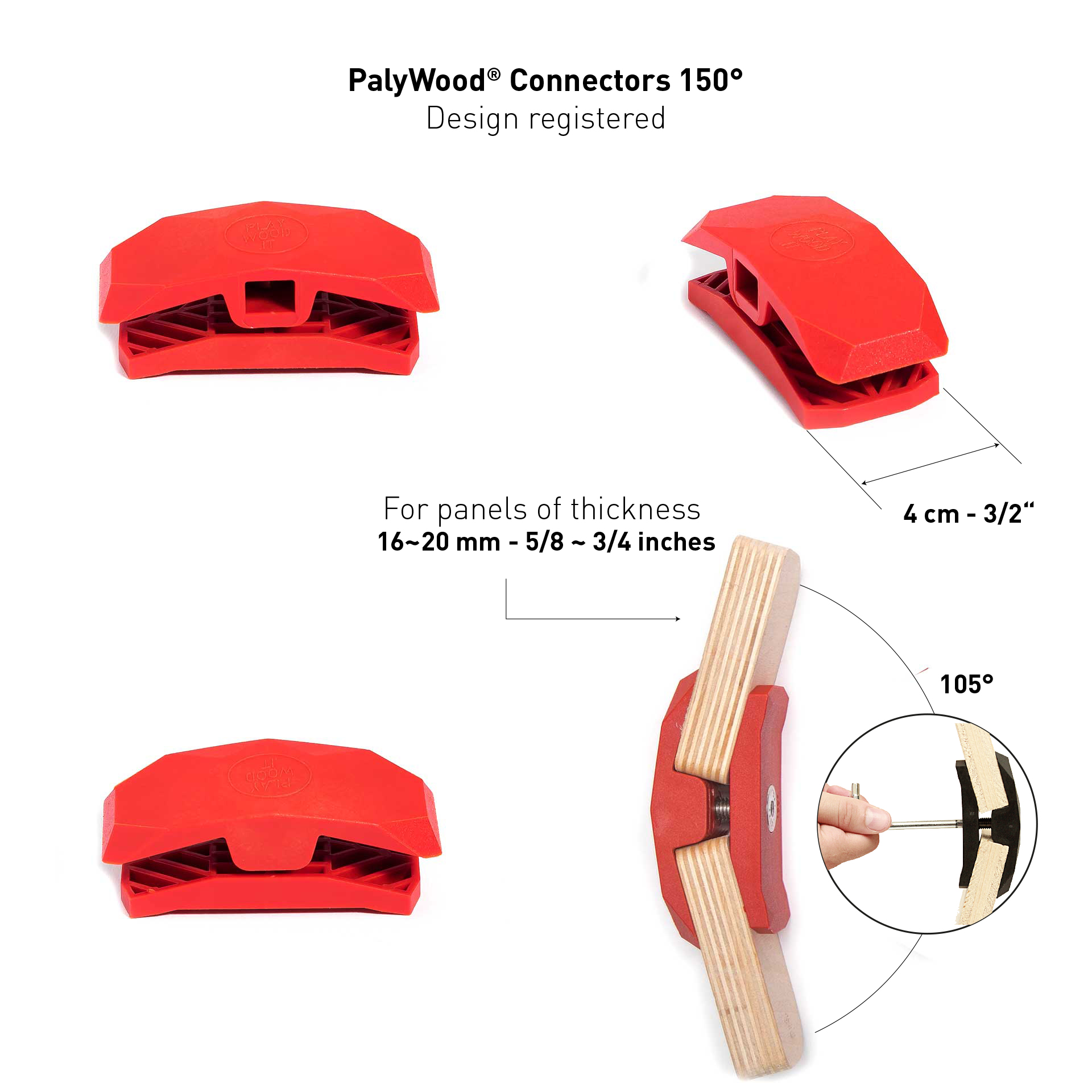 Conector PlayWood para montaje modular emergente de muebles y almacenamiento sin herramientas - Imagen 62 de 75