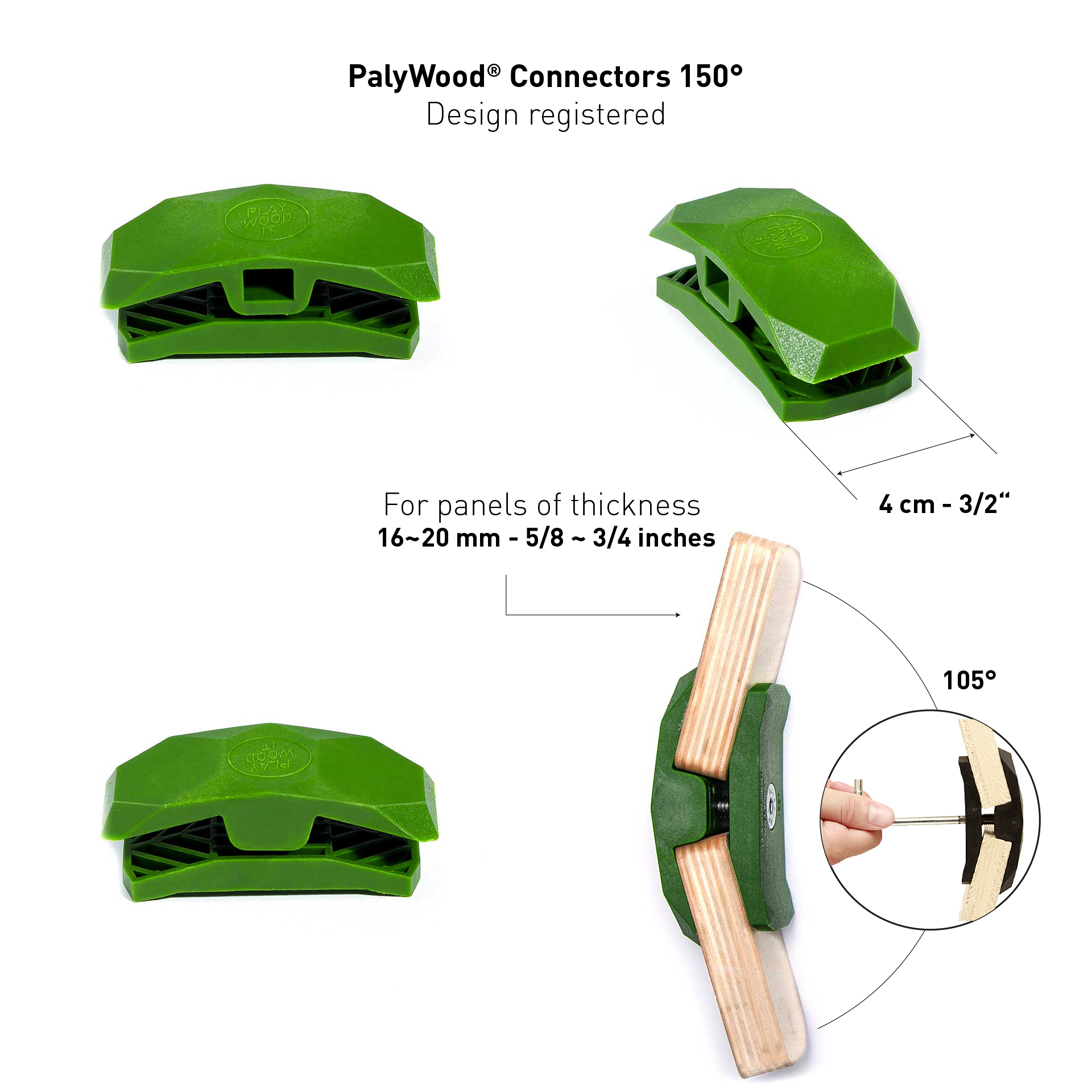 Conector PlayWood para montaje modular emergente de muebles y almacenamiento sin herramientas - Imagen 38 de 75