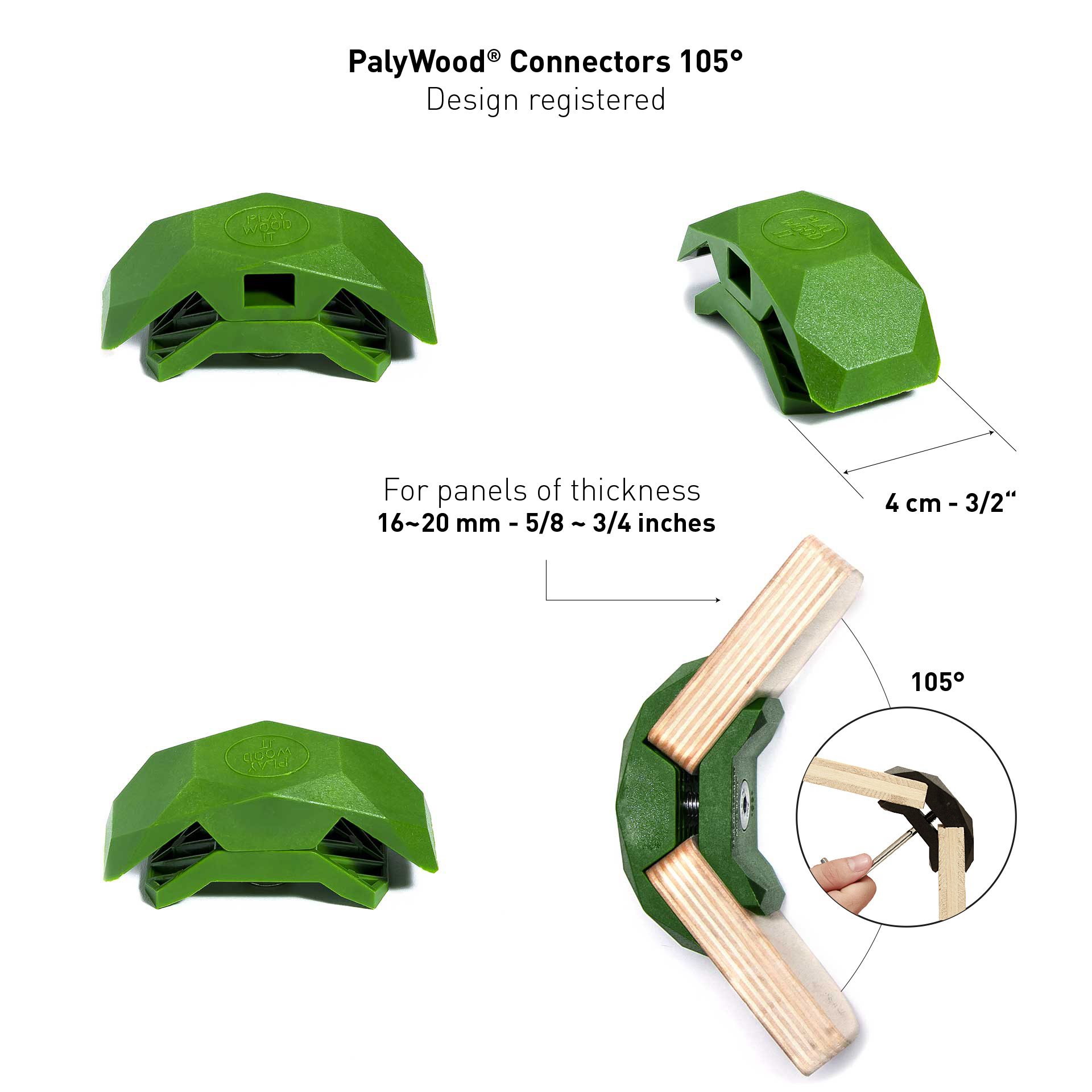 Conector PlayWood para montaje modular emergente de muebles y almacenamiento sin herramientas - Imagen 35 de 75