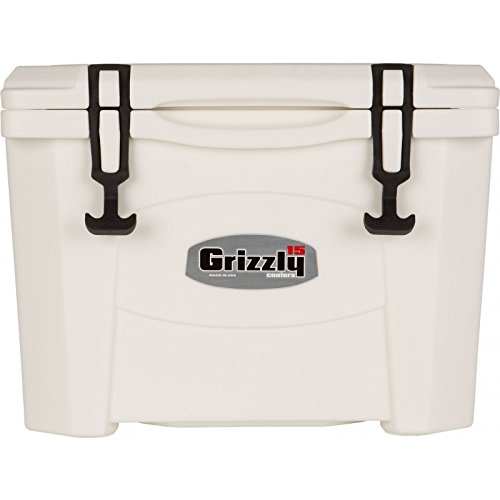 Grizzly Coolers 15 Quart Rotomolded Cooler, White 854504006002 eBay