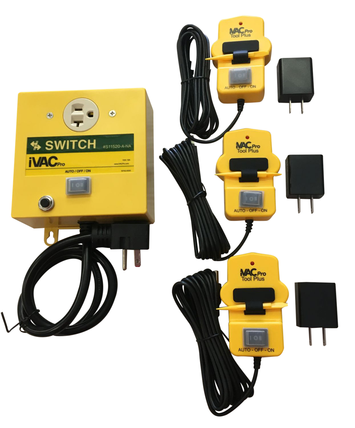 iVAC Basic 3Tool Shop Vacuum Dust Collector Switch/Pro Tool Plus Kit