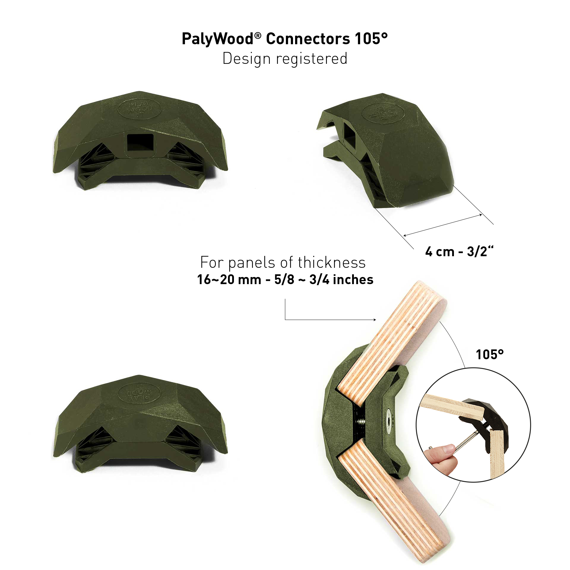 Conector PlayWood para montaje modular emergente de muebles y almacenamiento sin herramientas - Imagen 46 de 75