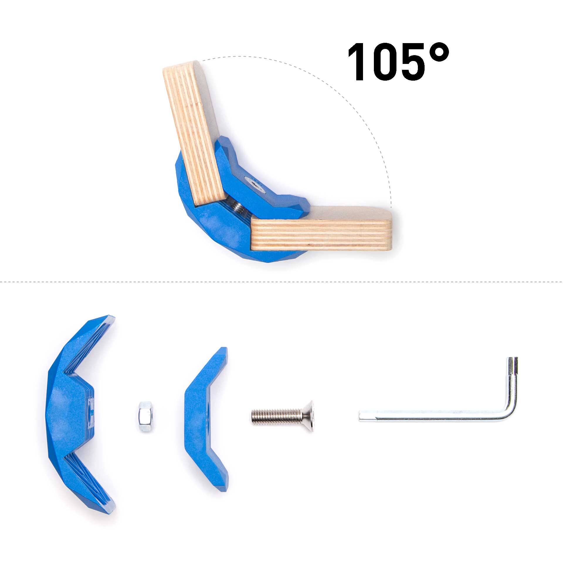 Conector PlayWood para montaje modular emergente de muebles y almacenamiento sin herramientas - Imagen 21 de 75