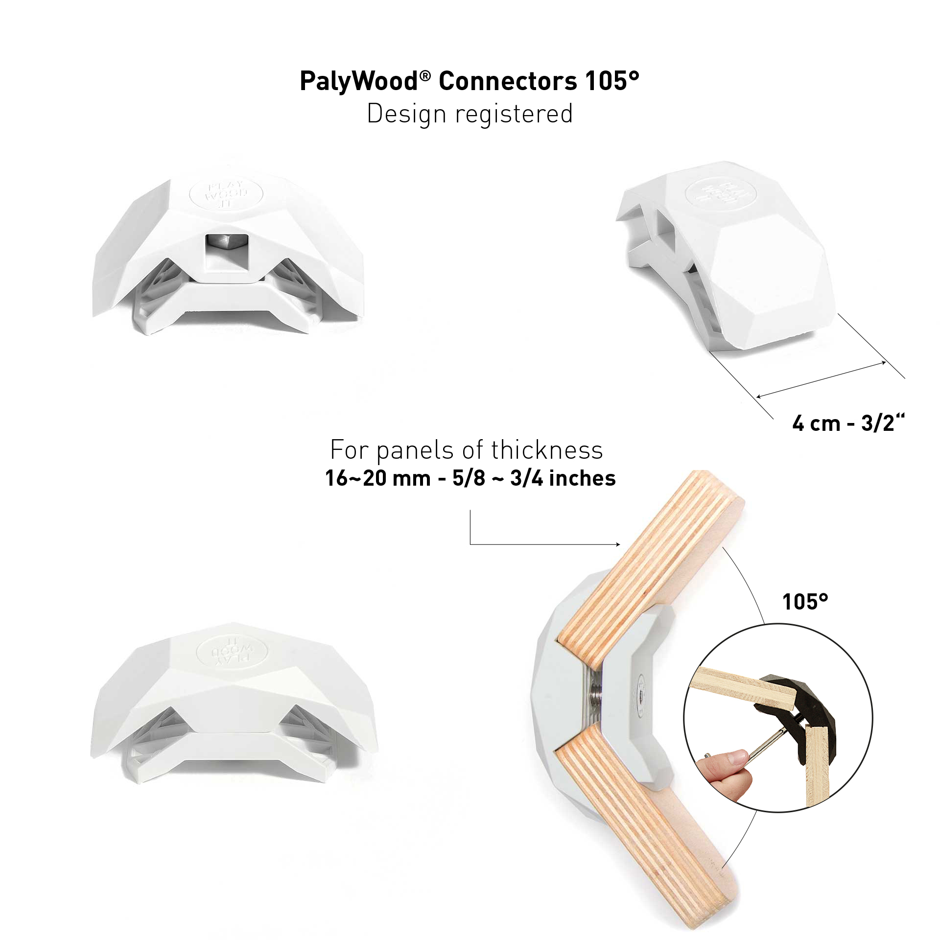 Conector PlayWood para montaje modular emergente de muebles y almacenamiento sin herramientas - Imagen 72 de 75