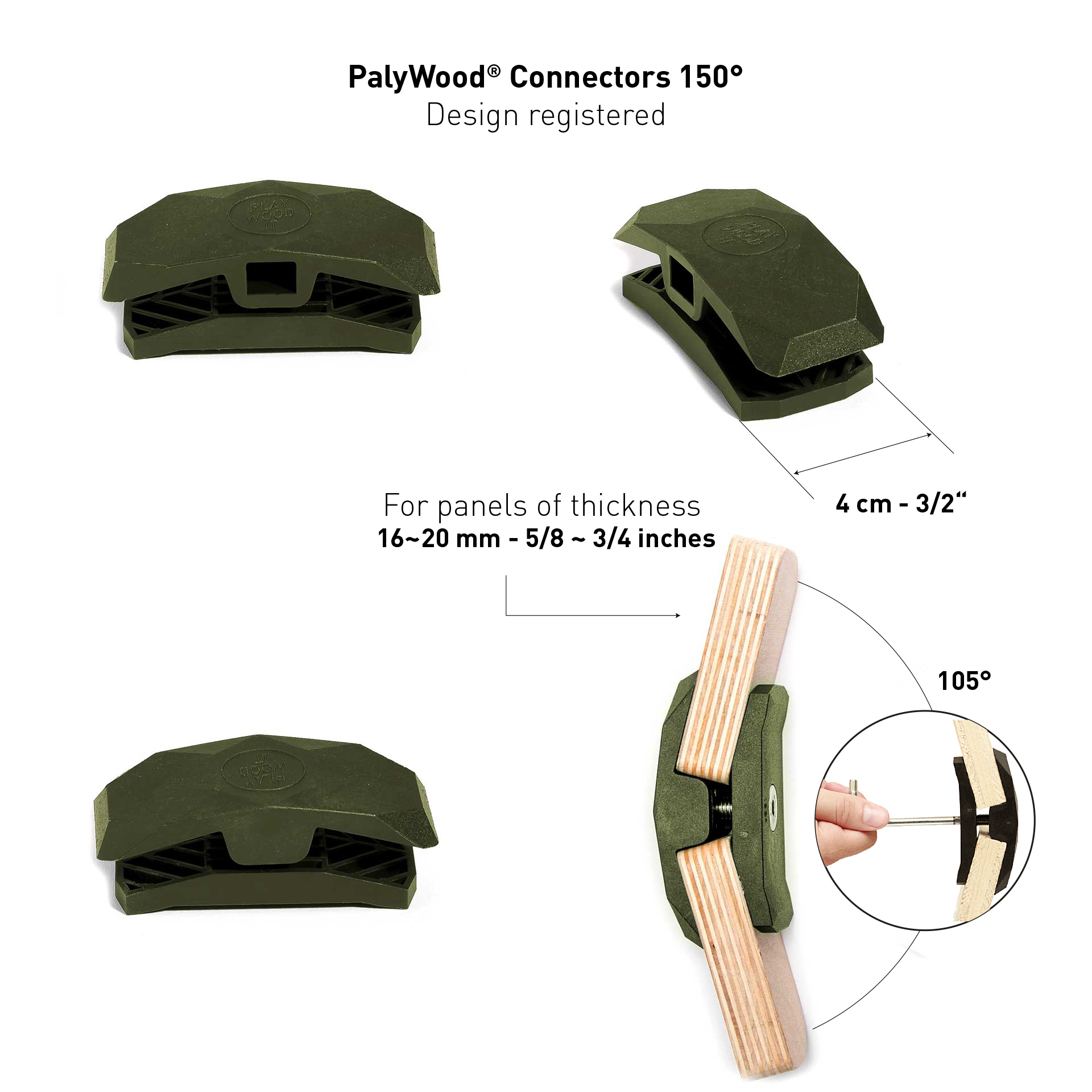 Conector PlayWood para montaje modular emergente de muebles y almacenamiento sin herramientas - Imagen 50 de 75