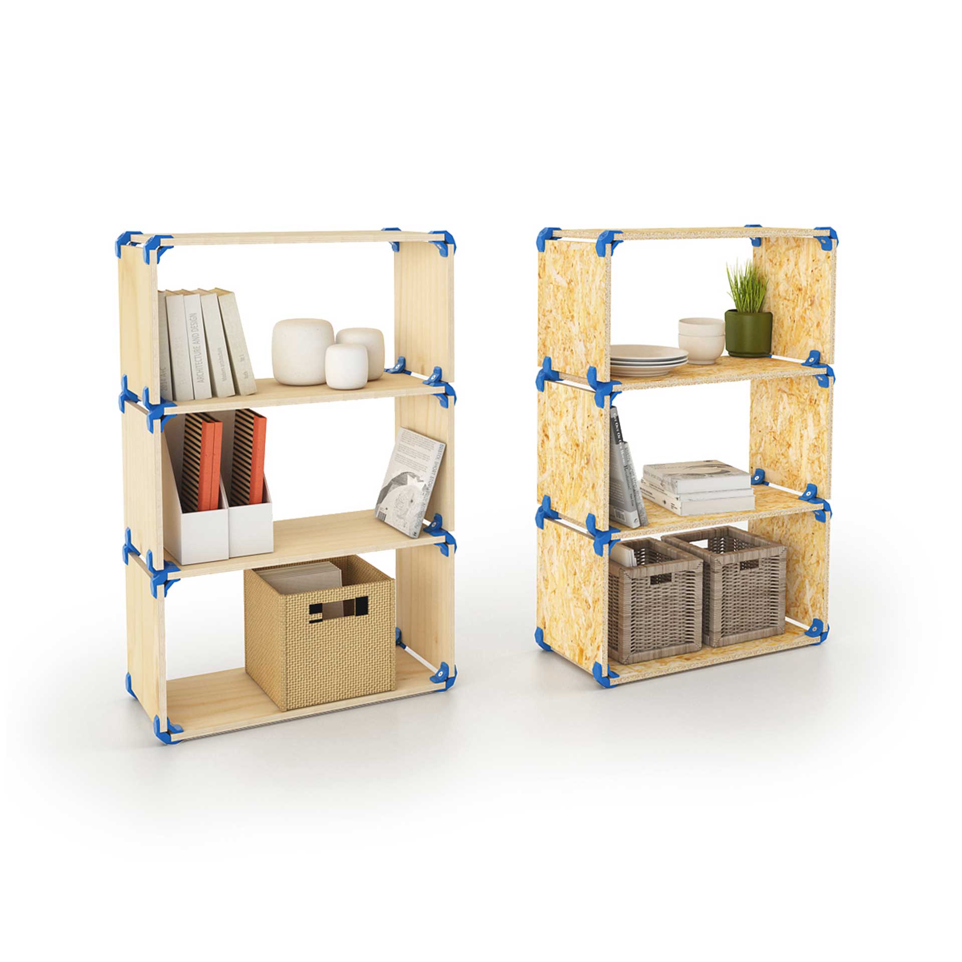 Conector PlayWood para montaje modular emergente de muebles y almacenamiento sin herramientas - Imagen 16 de 75