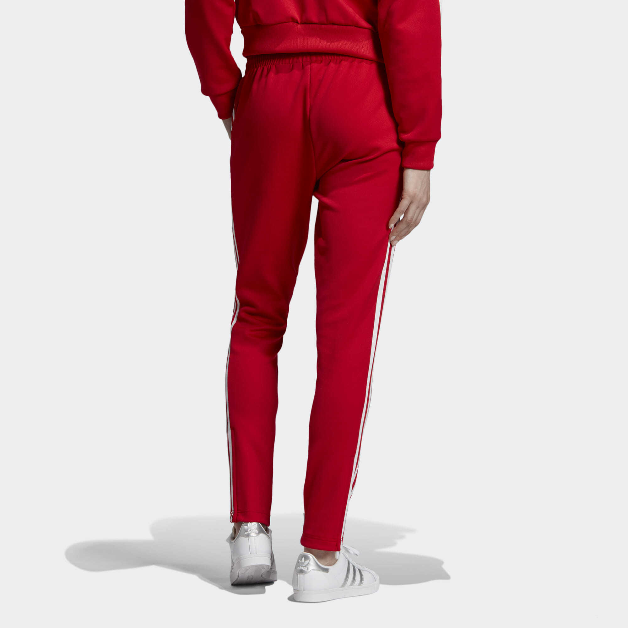 adidas 3 stripes maroon womens jogger pants