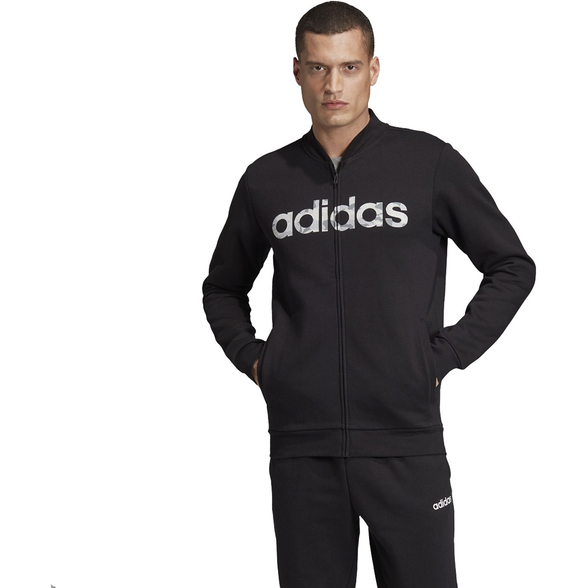 adidas black windbreaker jacket