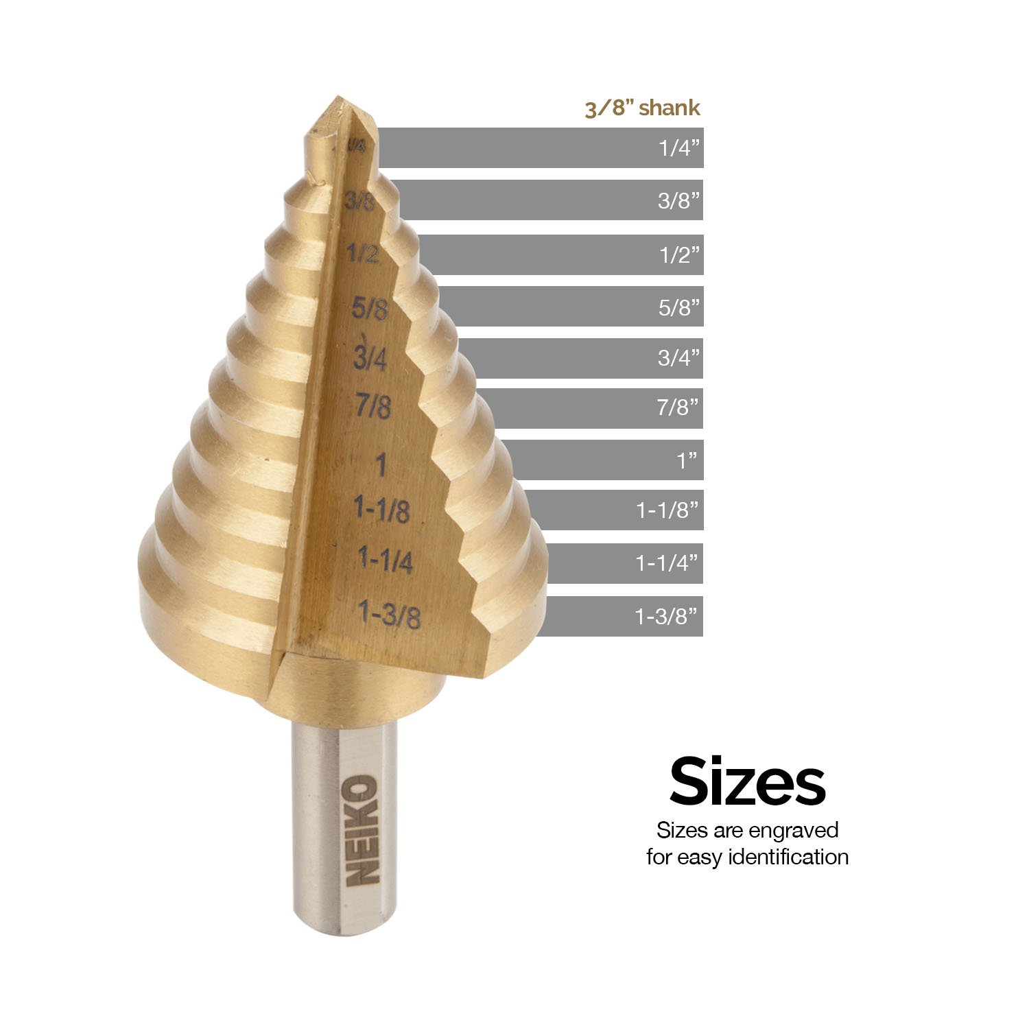 1 inch step drill bit